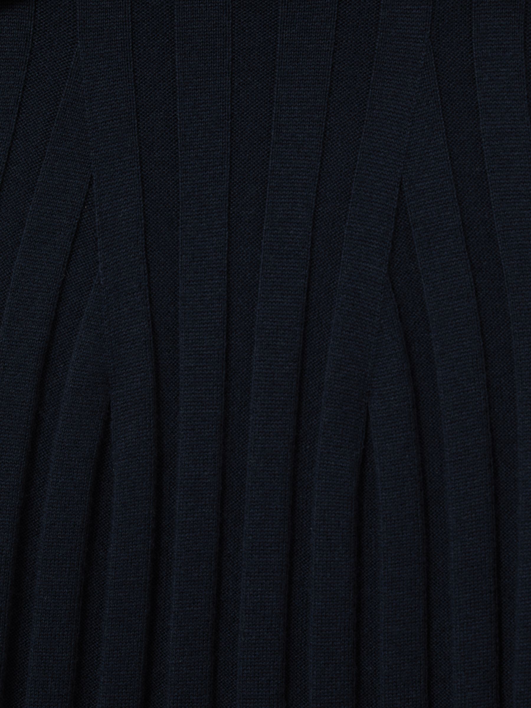 Ribbed Collared Top in Teal - Image 6 of 6