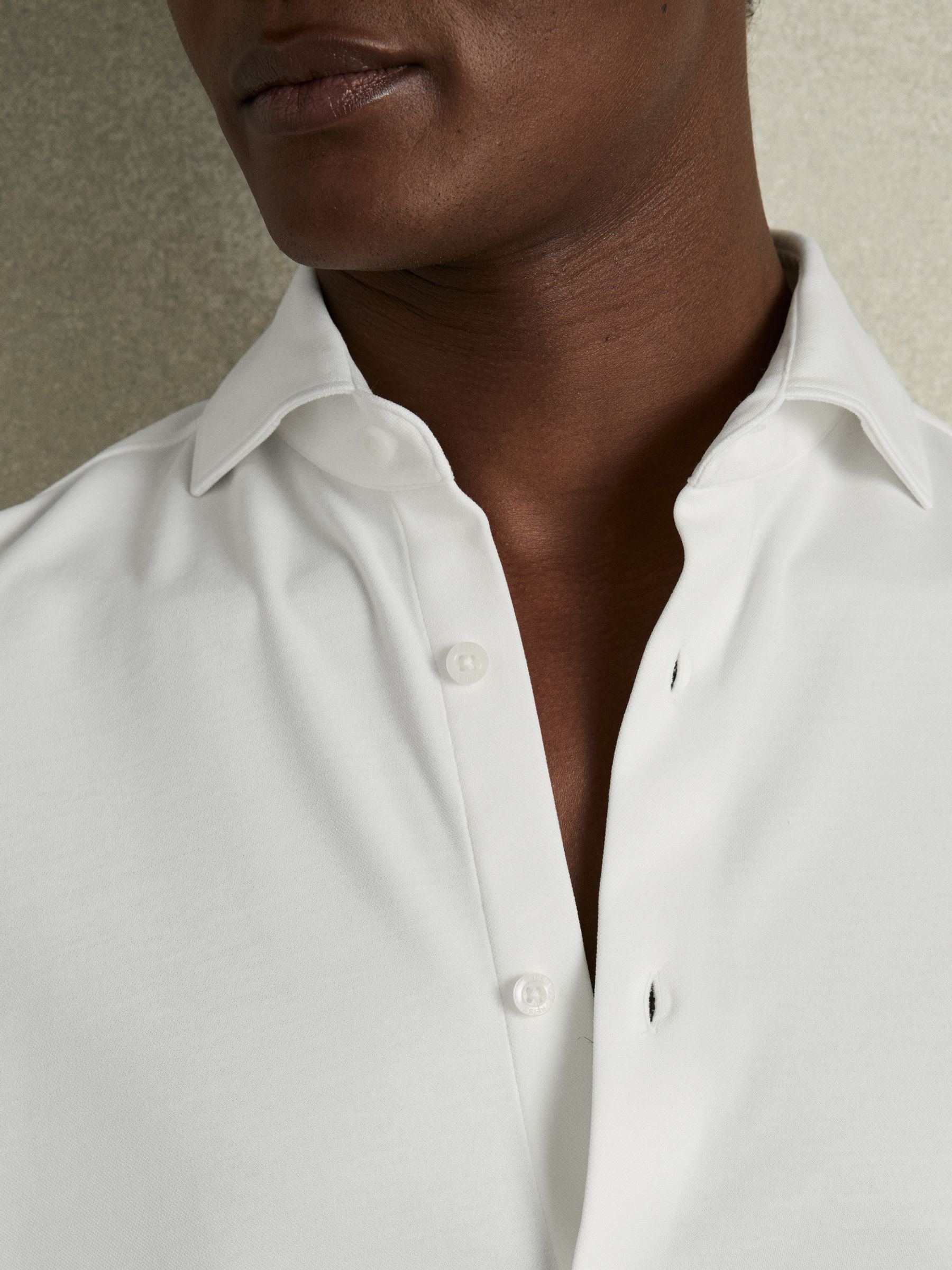 Modal-Blend Shirt in White - Image 4 of 6