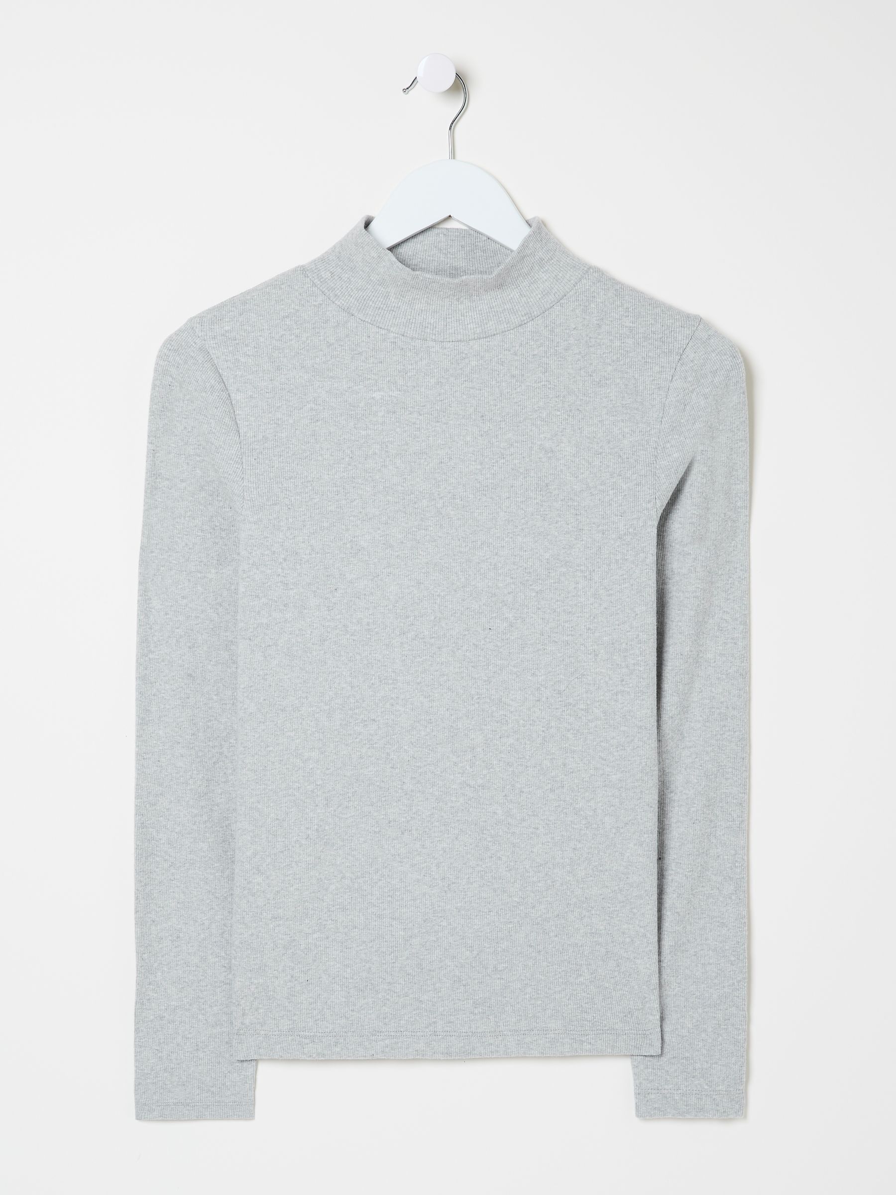Callie Light Grey High Neck Top - Image 8 of 8