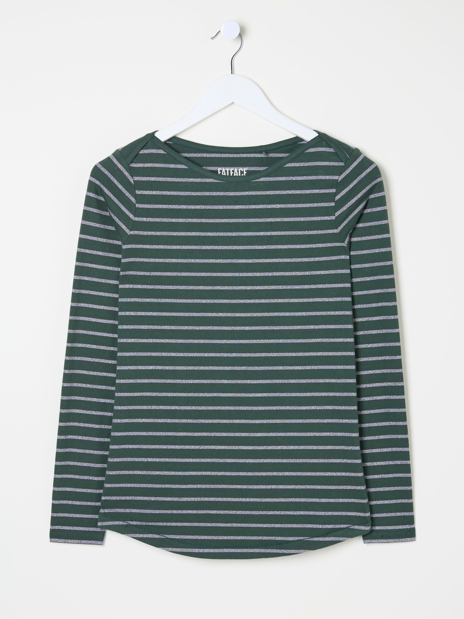 Dark Teal Sparkle Breton T-Shirt - Image 5 of 5