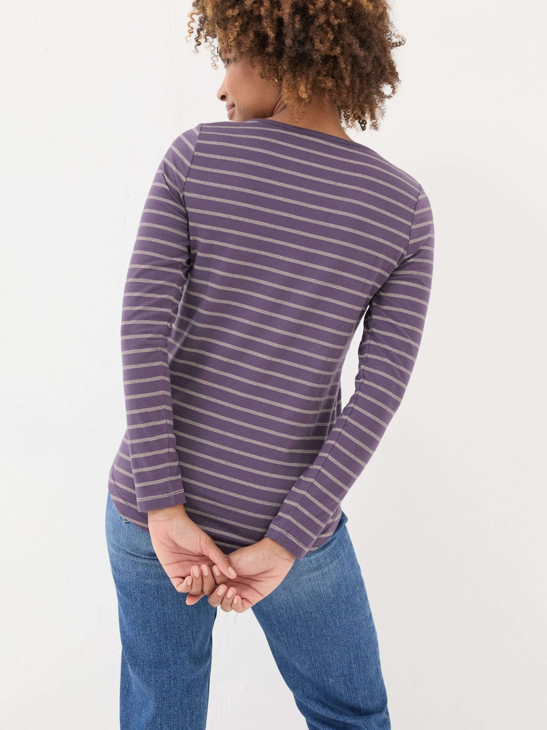 Purple Sparkle Breton T-Shirt - Image 2 of 7