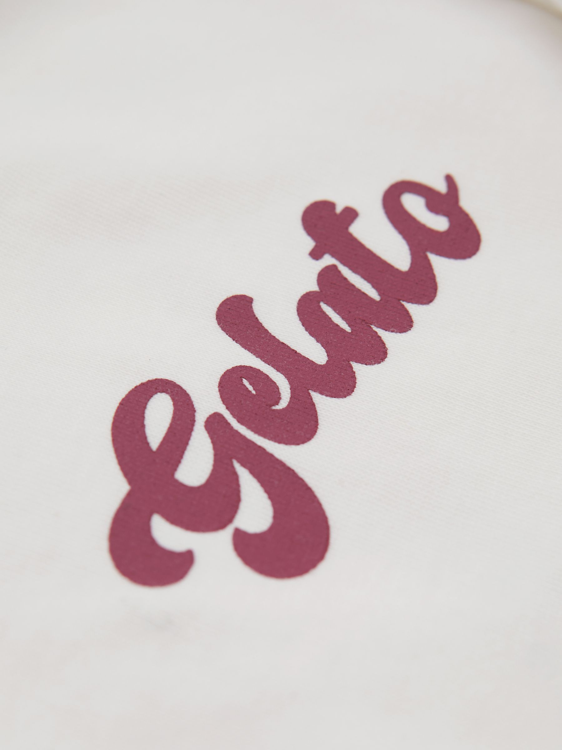 Sicily White/Pink Reiss | Ché Oversized Cotton Gelato Print T-Shirt - Image 5 of 6