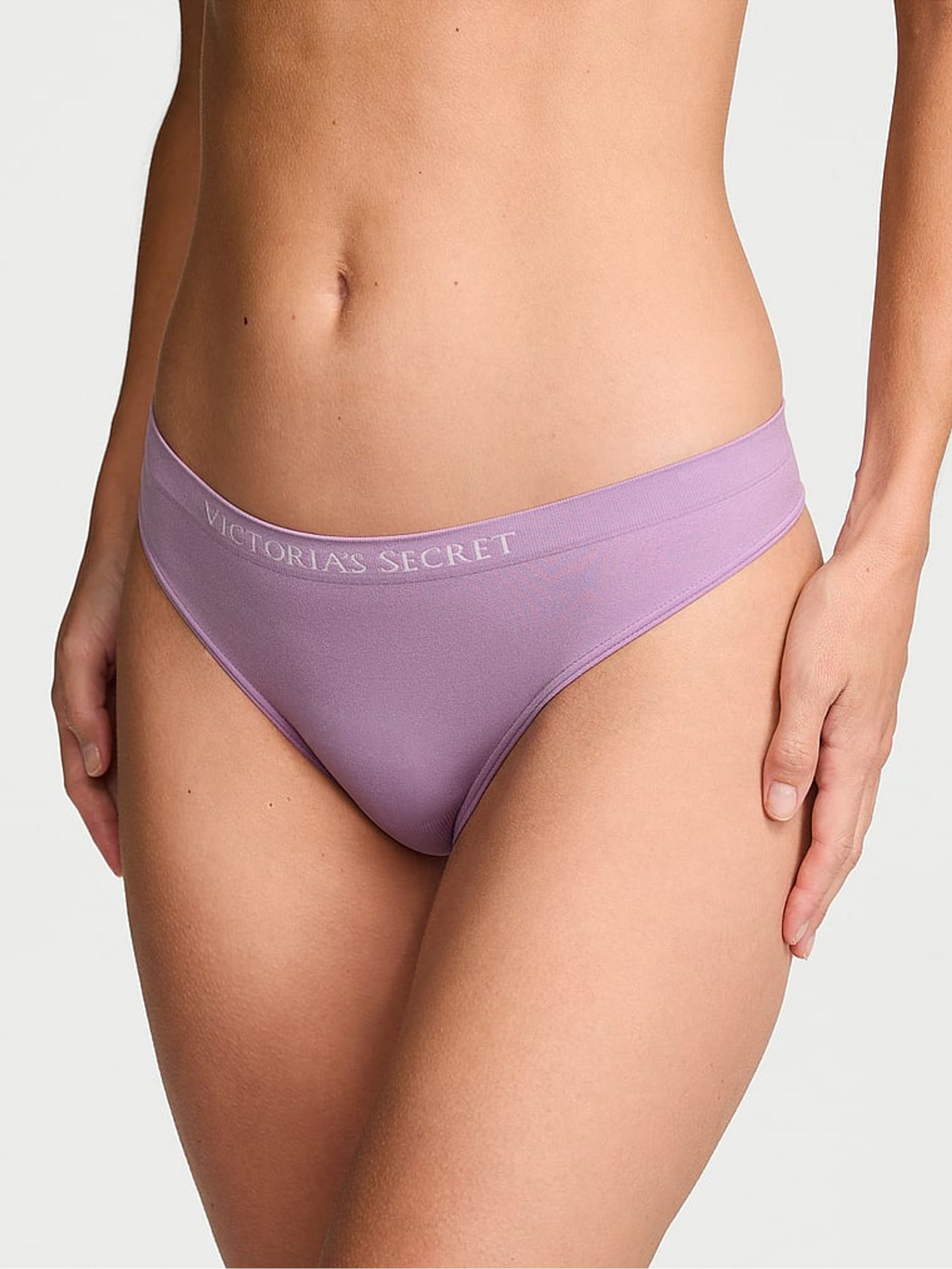 Alluring Lilac Purple Thong Knickers - Image 1 of 2 Alluring Lilac Purple Thong Knickers - Image 1 of 2