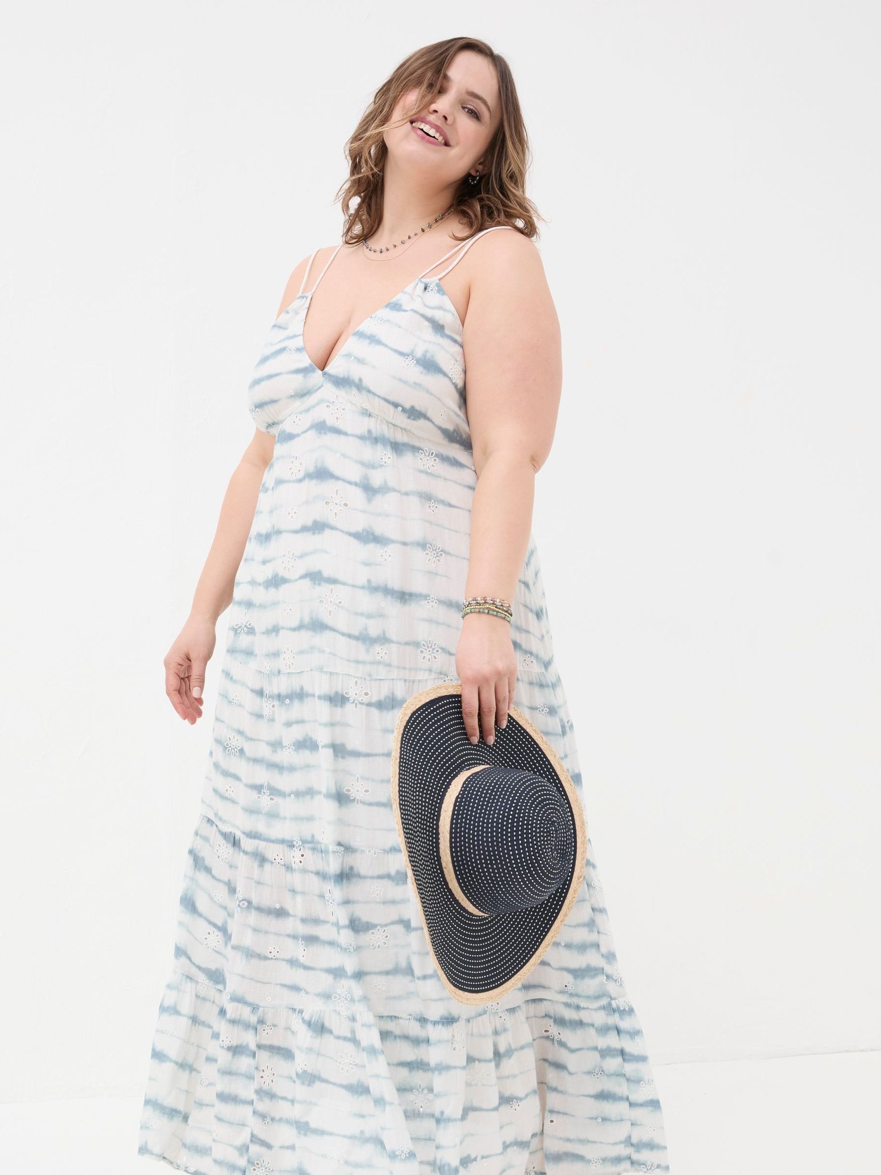 Blue Tie Dye Tammy Beach Maxi Dress - Image 3 of 6