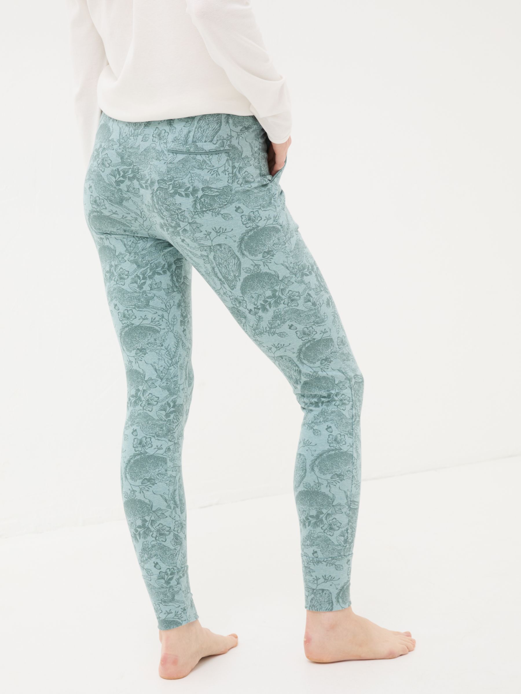Ellie Teal Green Ellie Woodland Pyjama Bottoms - Image 2 of 6