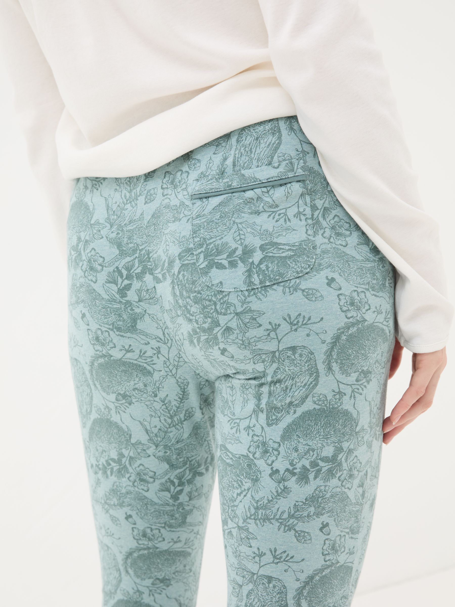 Ellie Teal Green Ellie Woodland Pyjama Bottoms - Image 4 of 6