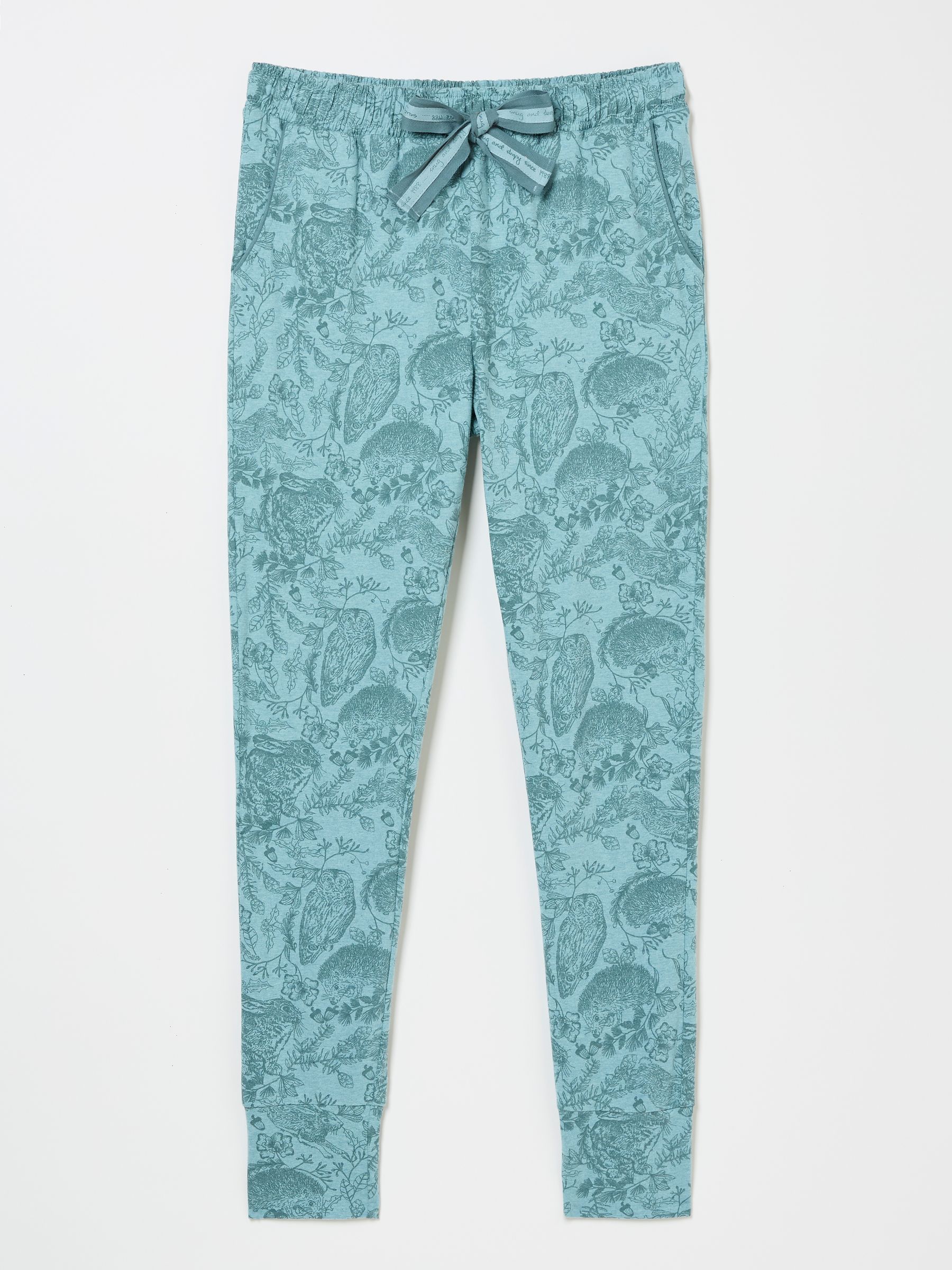 Ellie Teal Green Ellie Woodland Pyjama Bottoms - Image 6 of 6