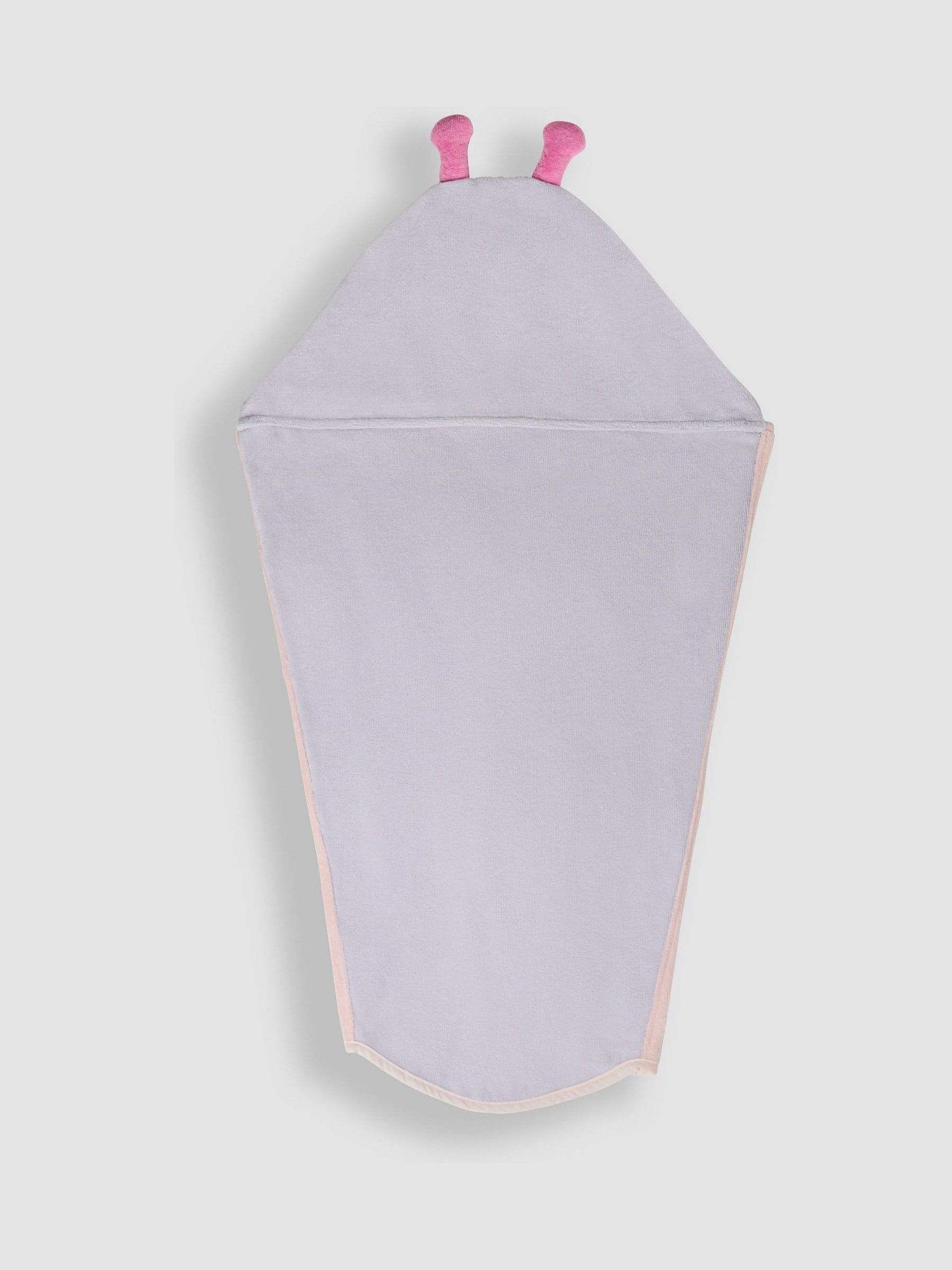 Lilac Purple Lilac Butterfly Character Hooded Towel - Image 6 of 7