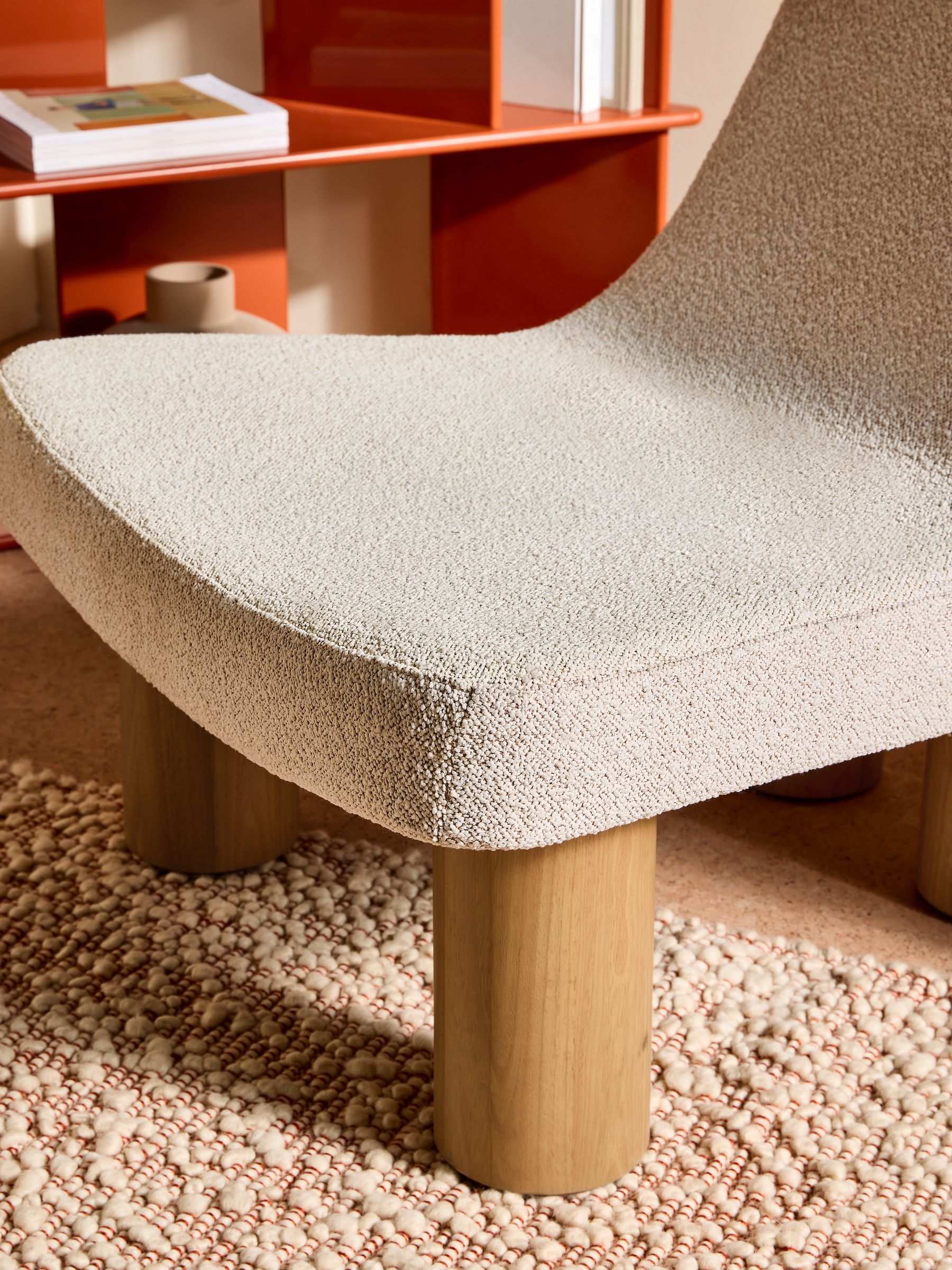 Wray Accent Chair in Off White Pax Boucle - Image 2 of 6 Wray Accent Chair in Off White Pax Boucle - Image 2 of 6