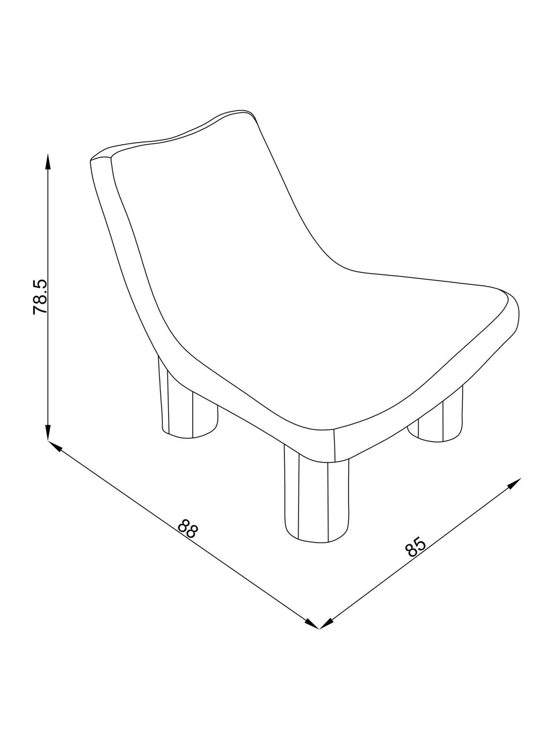 Wray Accent Chair in Off White Pax Boucle - Image 4 of 6