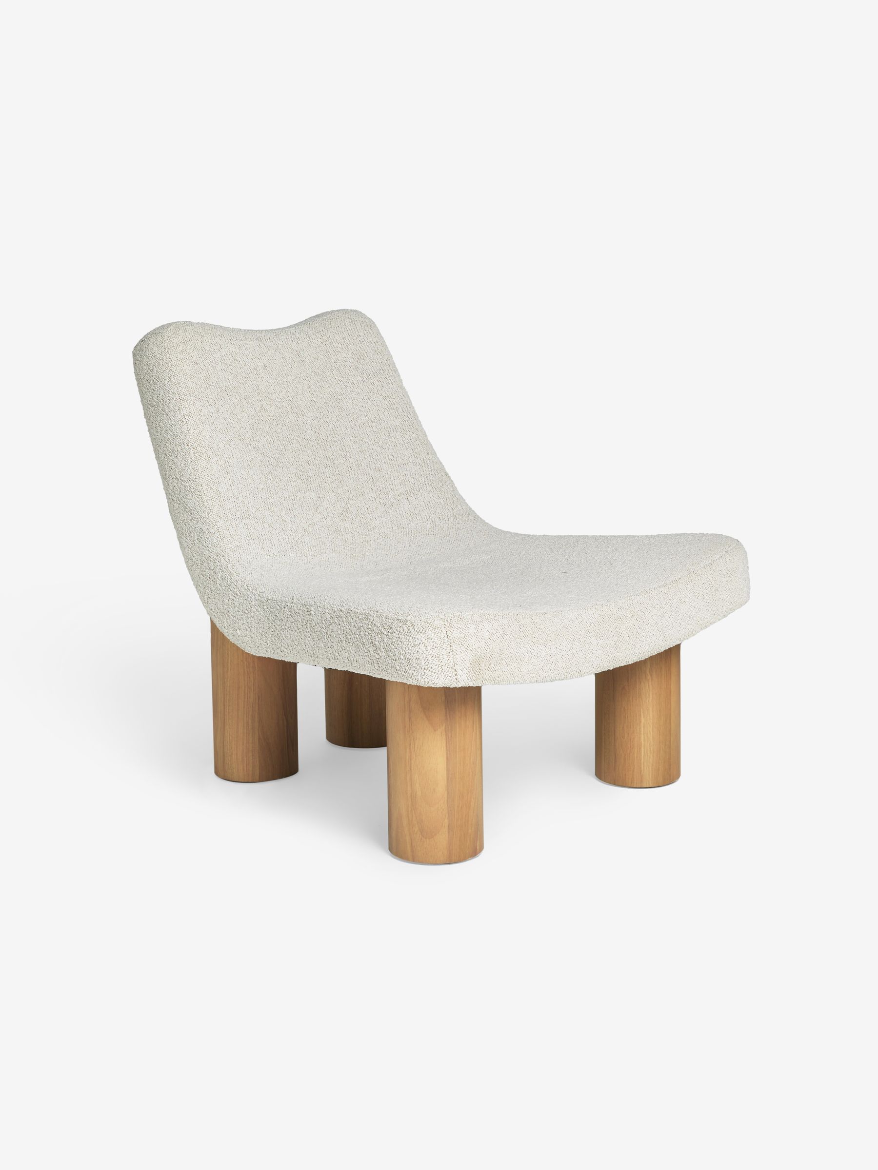 Wray Accent Chair in Off White Pax Boucle - Image 5 of 6