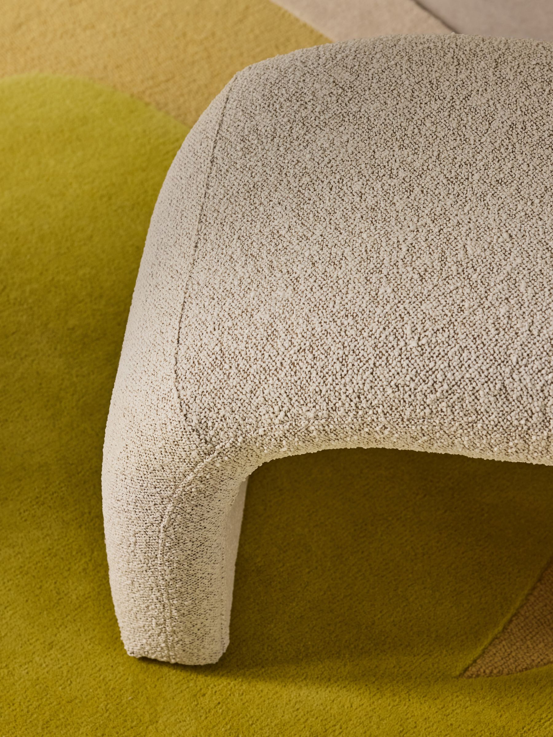 Beryl Stool in Off White Pax Boucle - Image 2 of 6