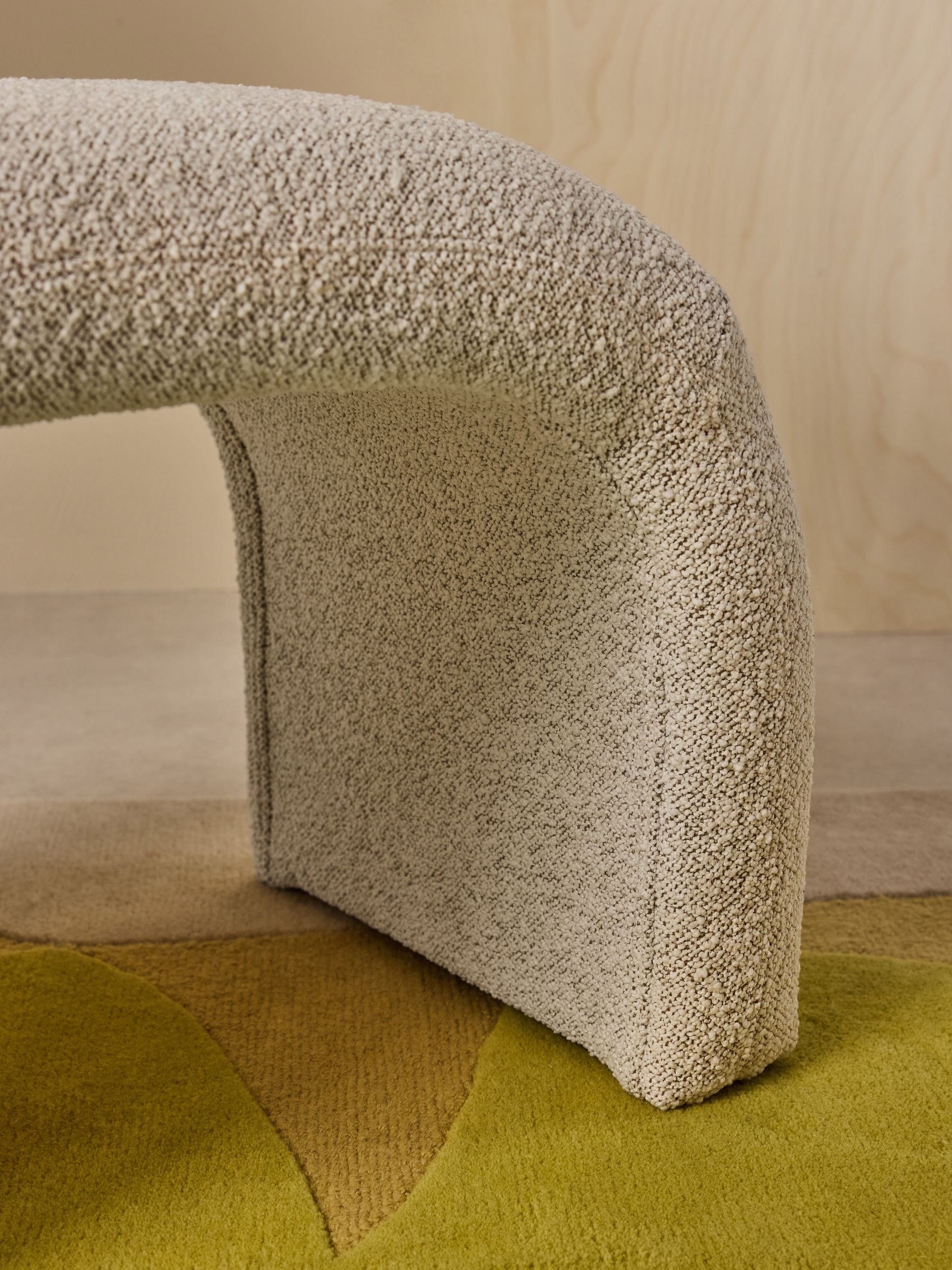 Beryl Stool in Off White Pax Boucle - Image 3 of 6