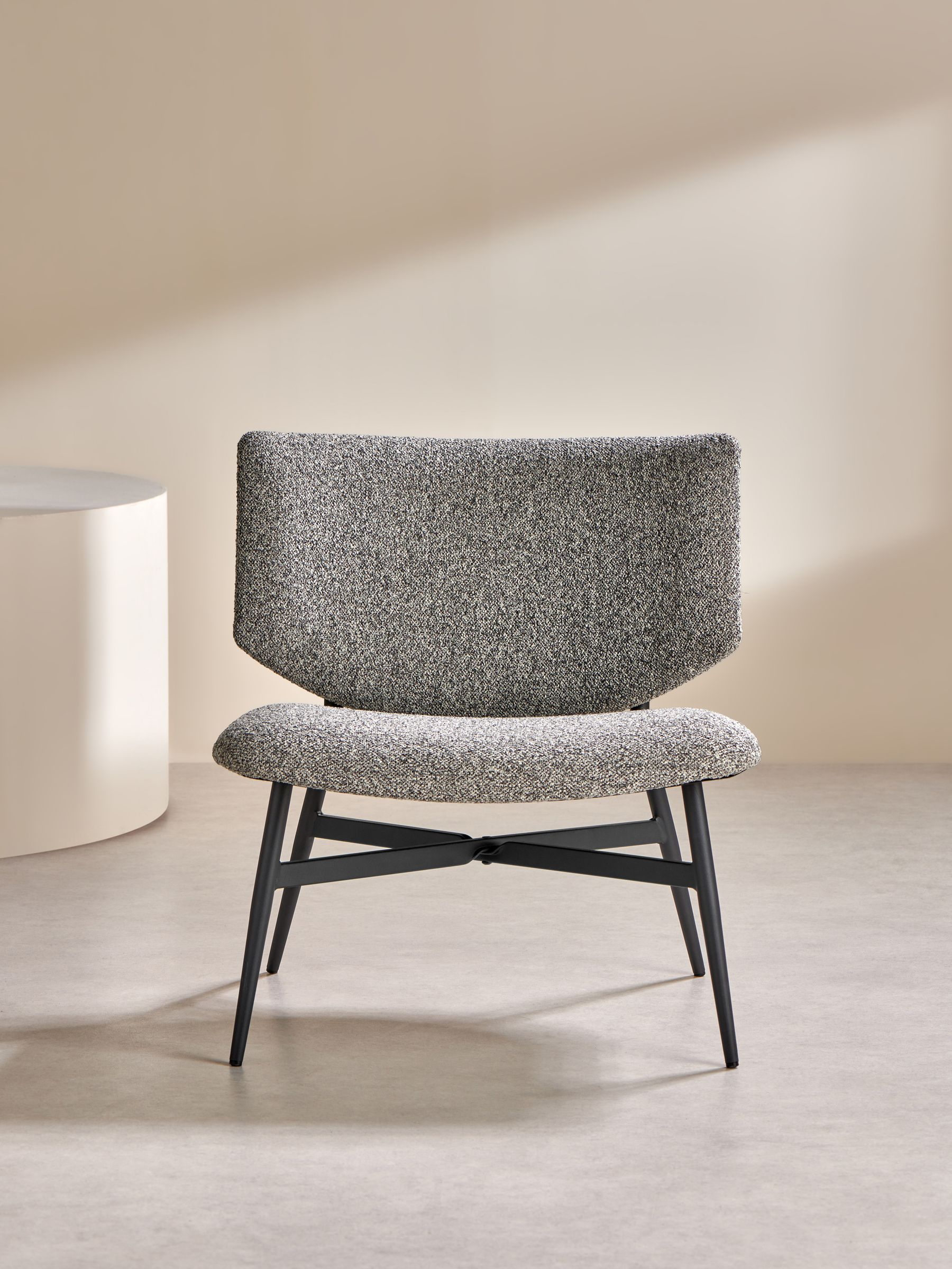 Kuta Accent Chair in Grey Marl Pax Boucle - Image 2 of 7