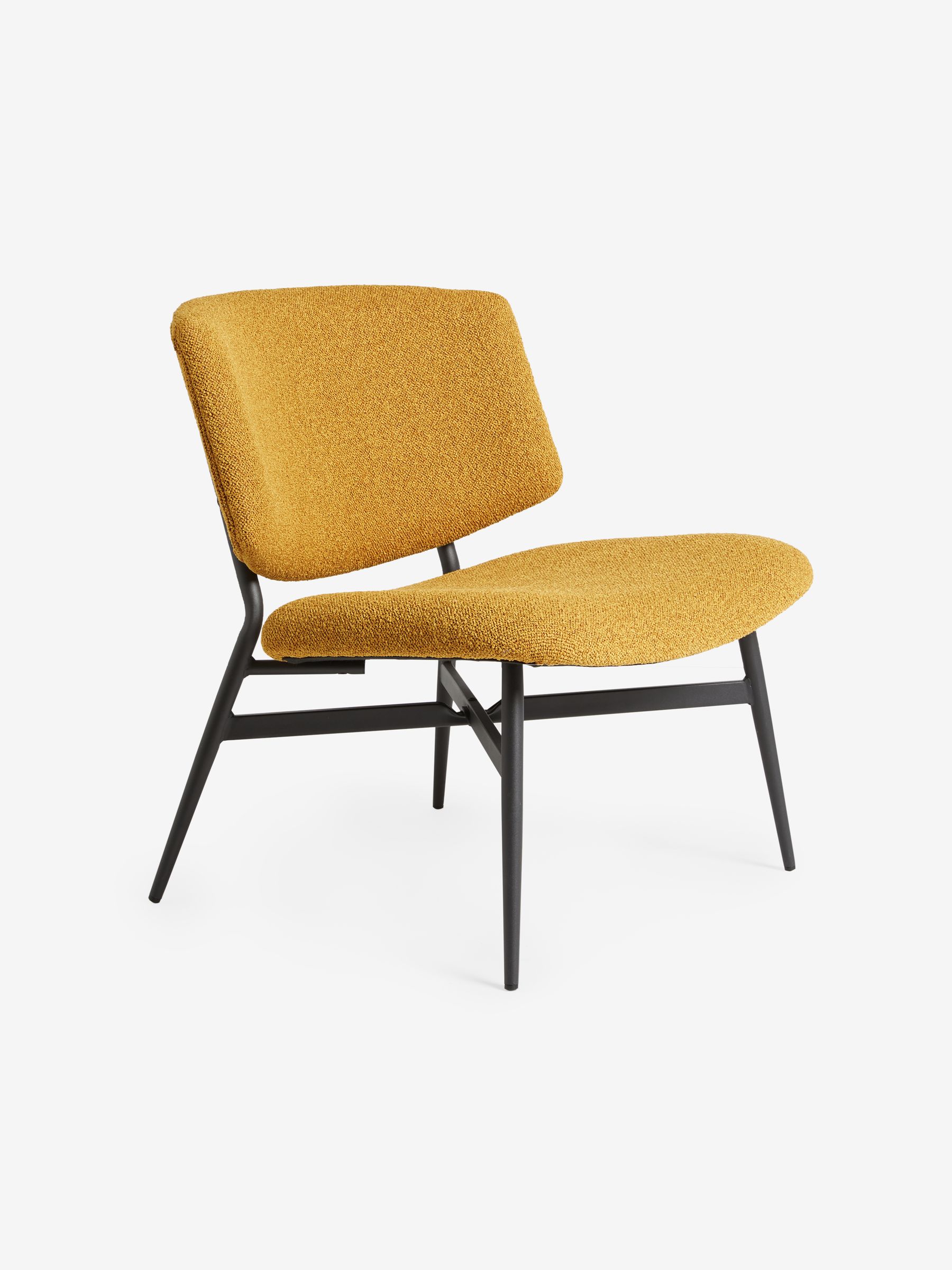 Kuta Accent Chair in Ochre Yellow Pax Boucle - Image 6 of 7