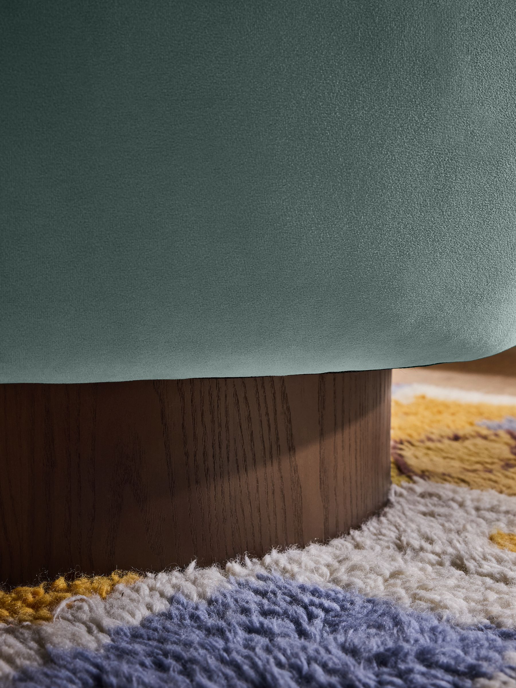 Novara Swivel Accent Chair in Steel Grey Blue - Image 2 of 6
