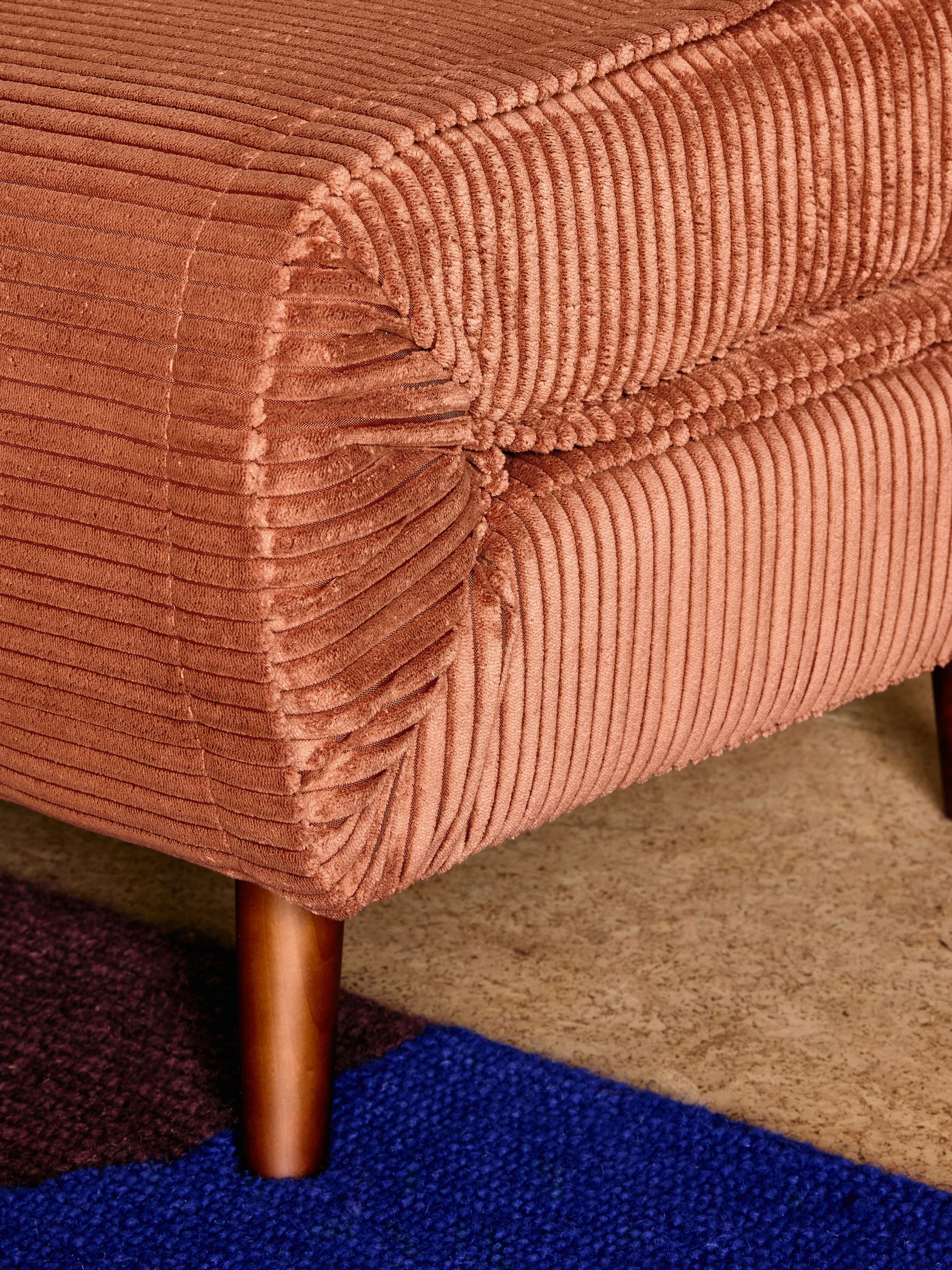 Haru 4 Seater Sofabed in Nutmeg Orange Corduroy - Image 6 of 8