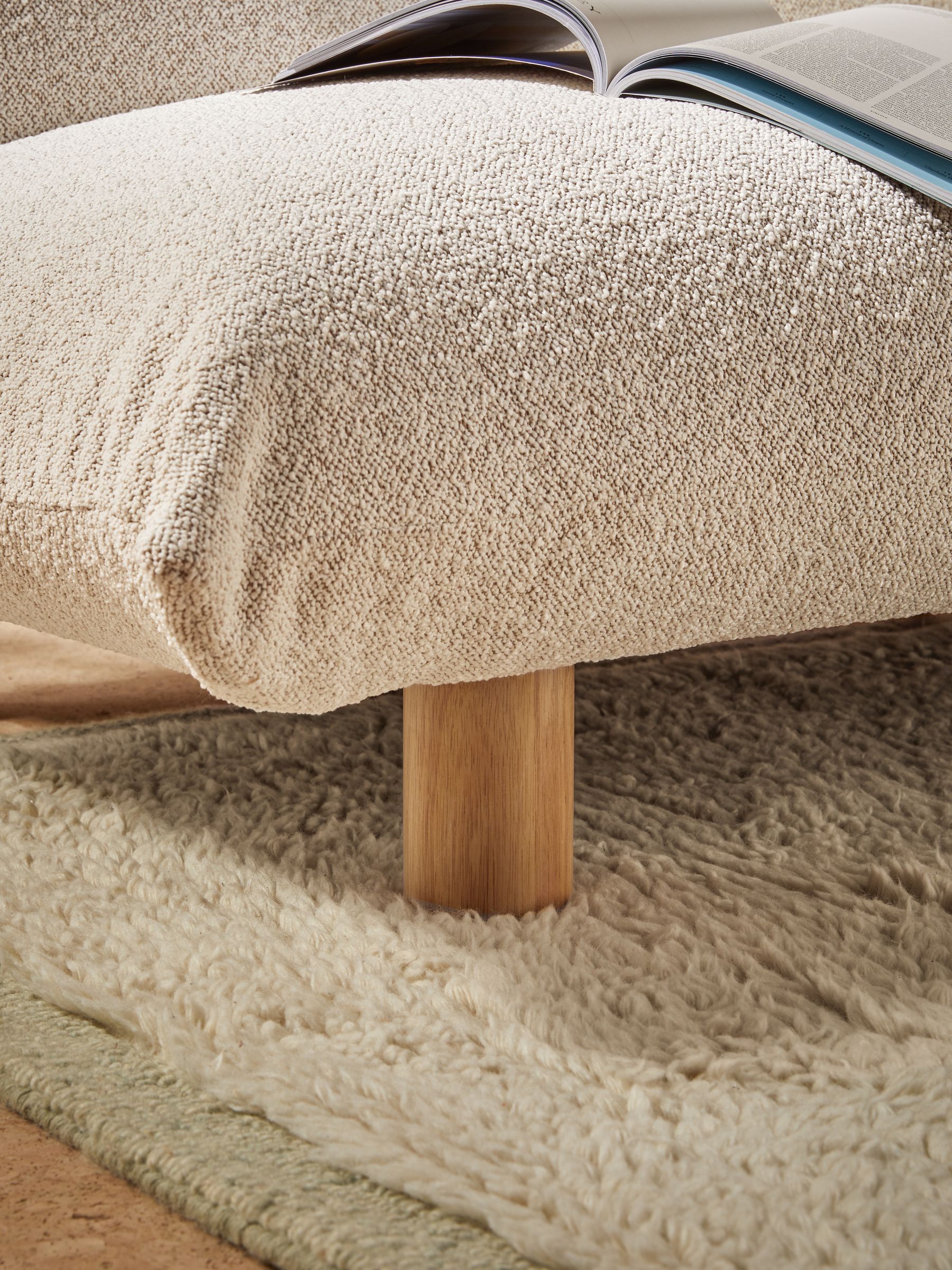 Jude 3 Seater Sofa Bed in Off White Pax Boucle - Image 4 of 7