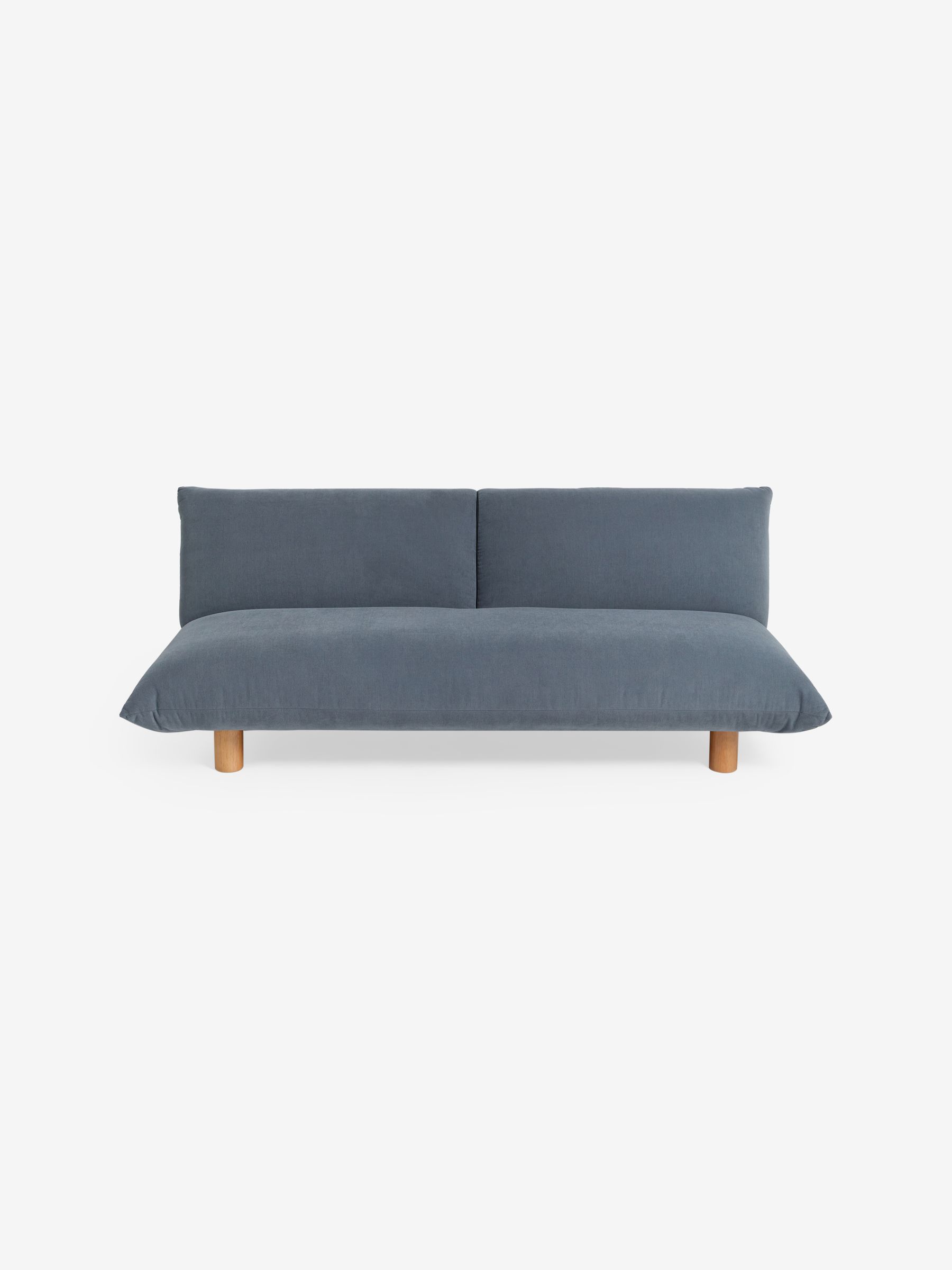 Jude 3 Seater Sofa Bed in Navy Brushed Plain - Image 5 of 7