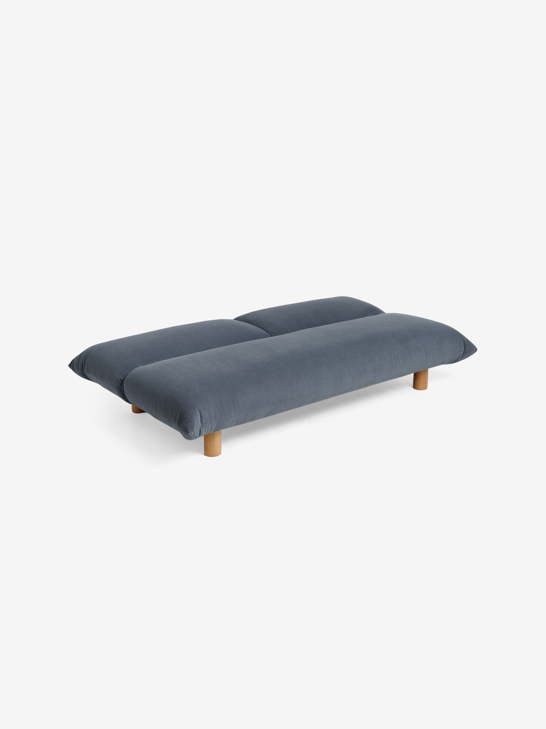 Jude 3 Seater Sofa Bed in Navy Brushed Plain - Image 6 of 7