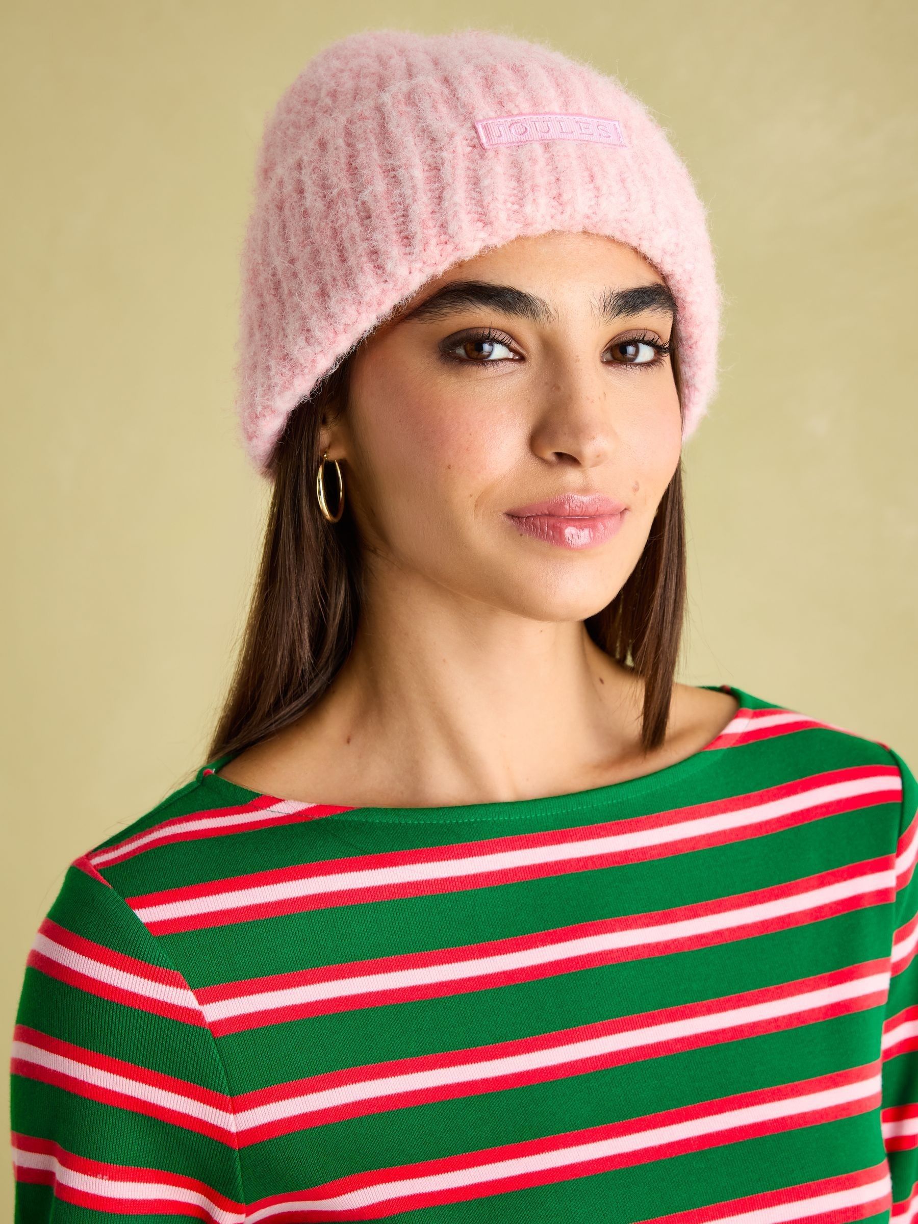 Harbour Green/Pink Boat Neck Printed Top - Image 6 of 8