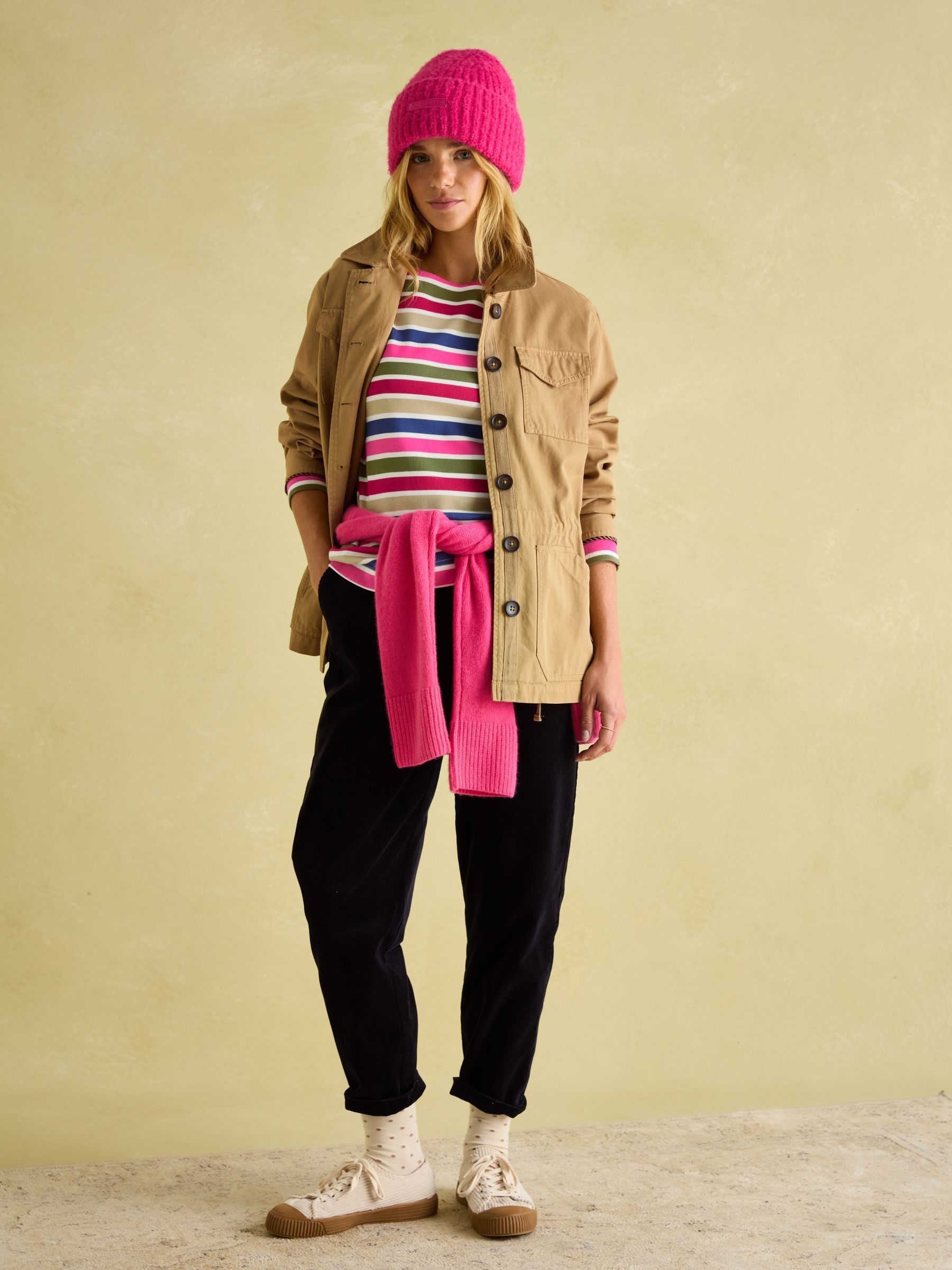 Harbour Multi Stripe Boat Neck Printed Top - Image 3 of 7