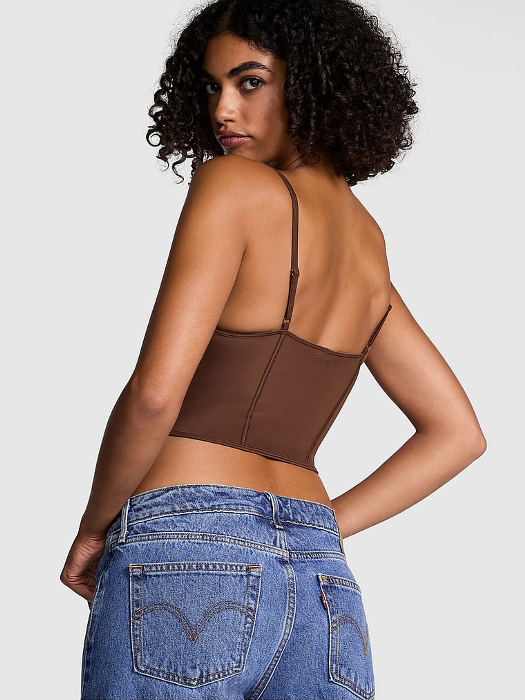 Ganache Nude Soft Stretch Corset Top - Image 2 of 3