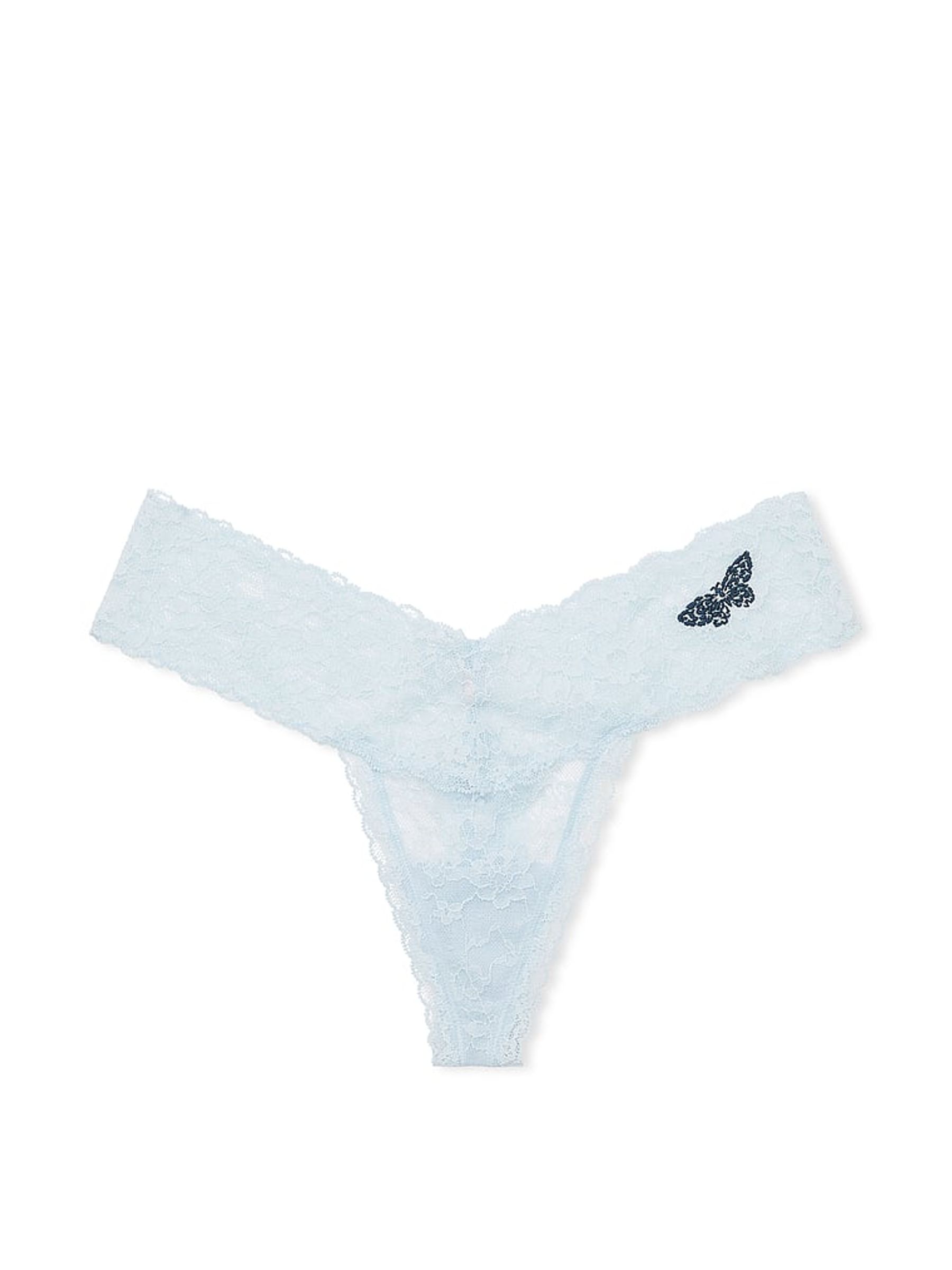 Light Blue Butterflies Thong Knickers - Image 3 of 3