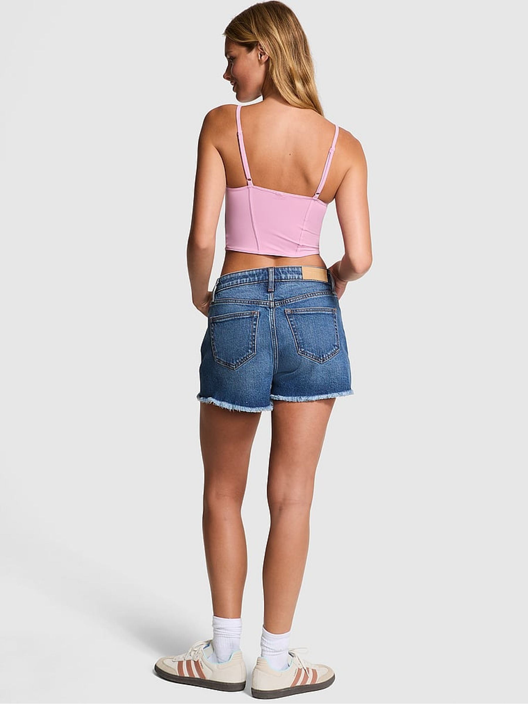 Moonstone Pink Soft Stretch Corset Top - Image 2 of 3