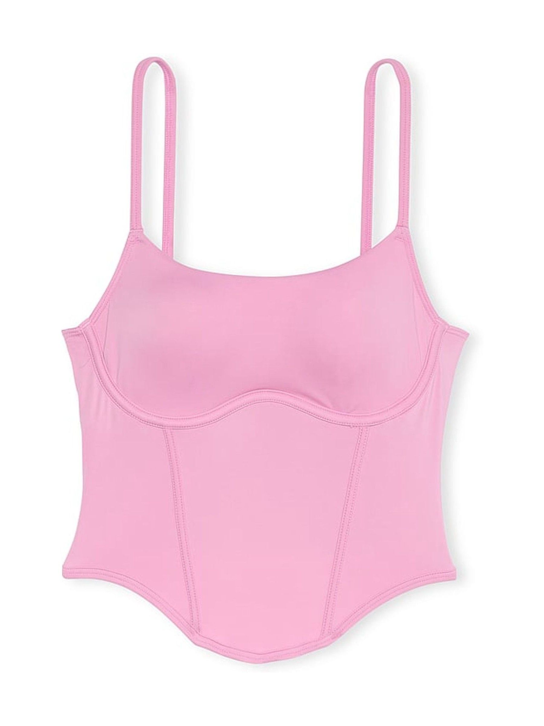 Moonstone Pink Soft Stretch Corset Top - Image 3 of 3