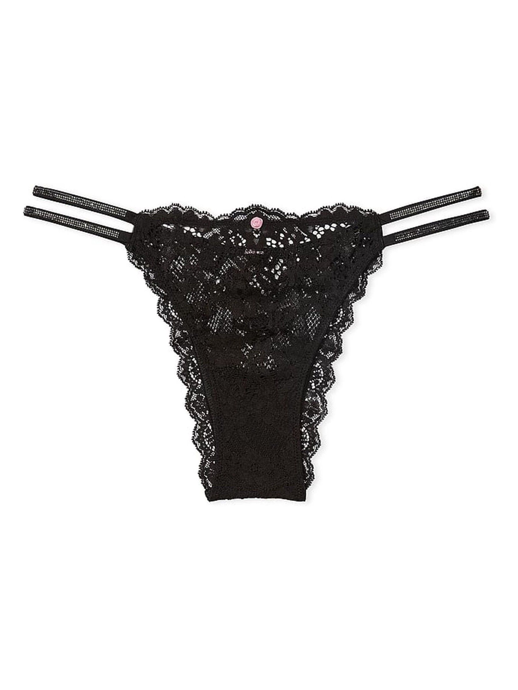 Black Brazilian Twinkle Strap Knickers - Image 3 of 3