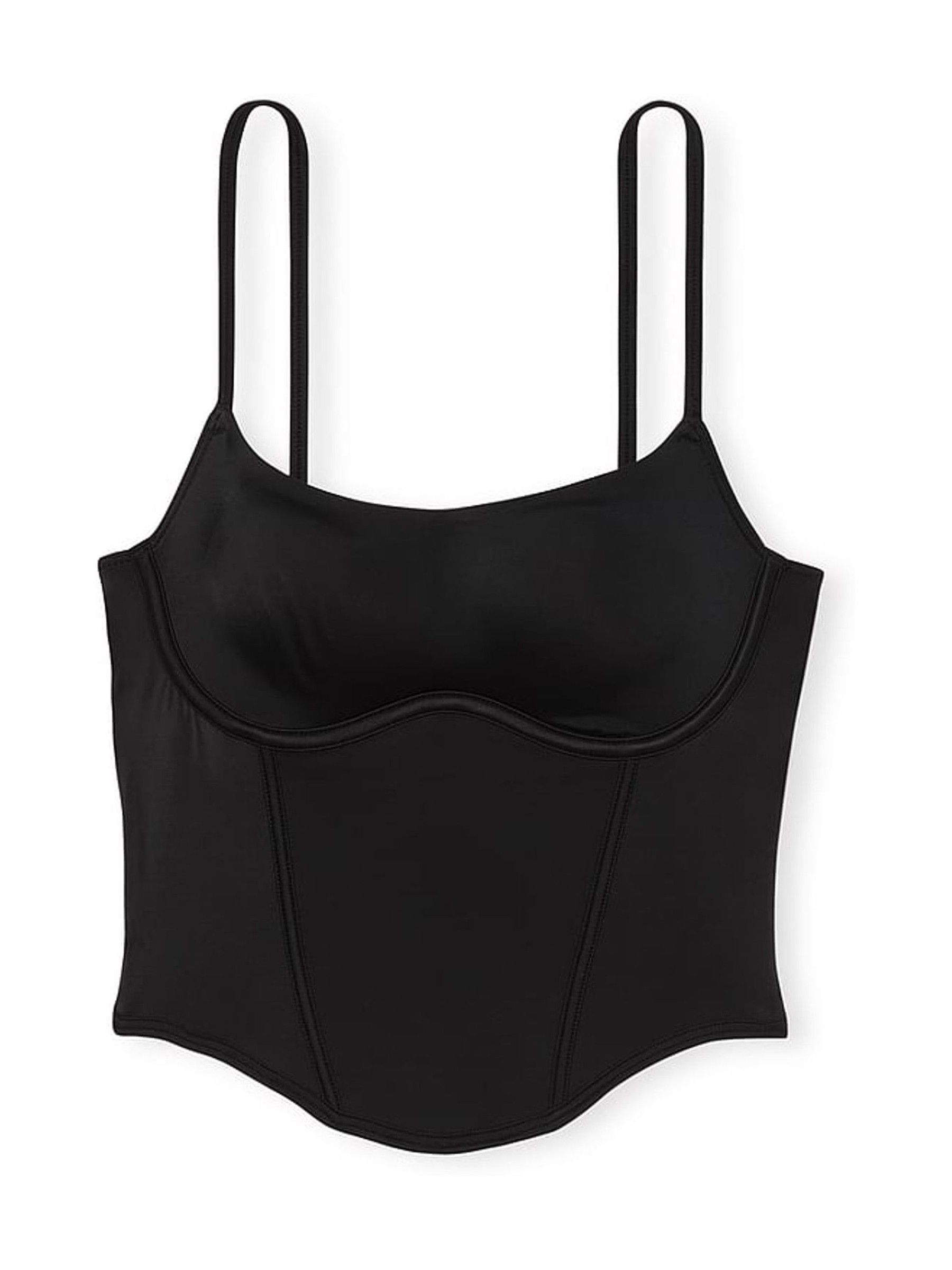 Black Soft Stretch Corset Top - Image 3 of 3