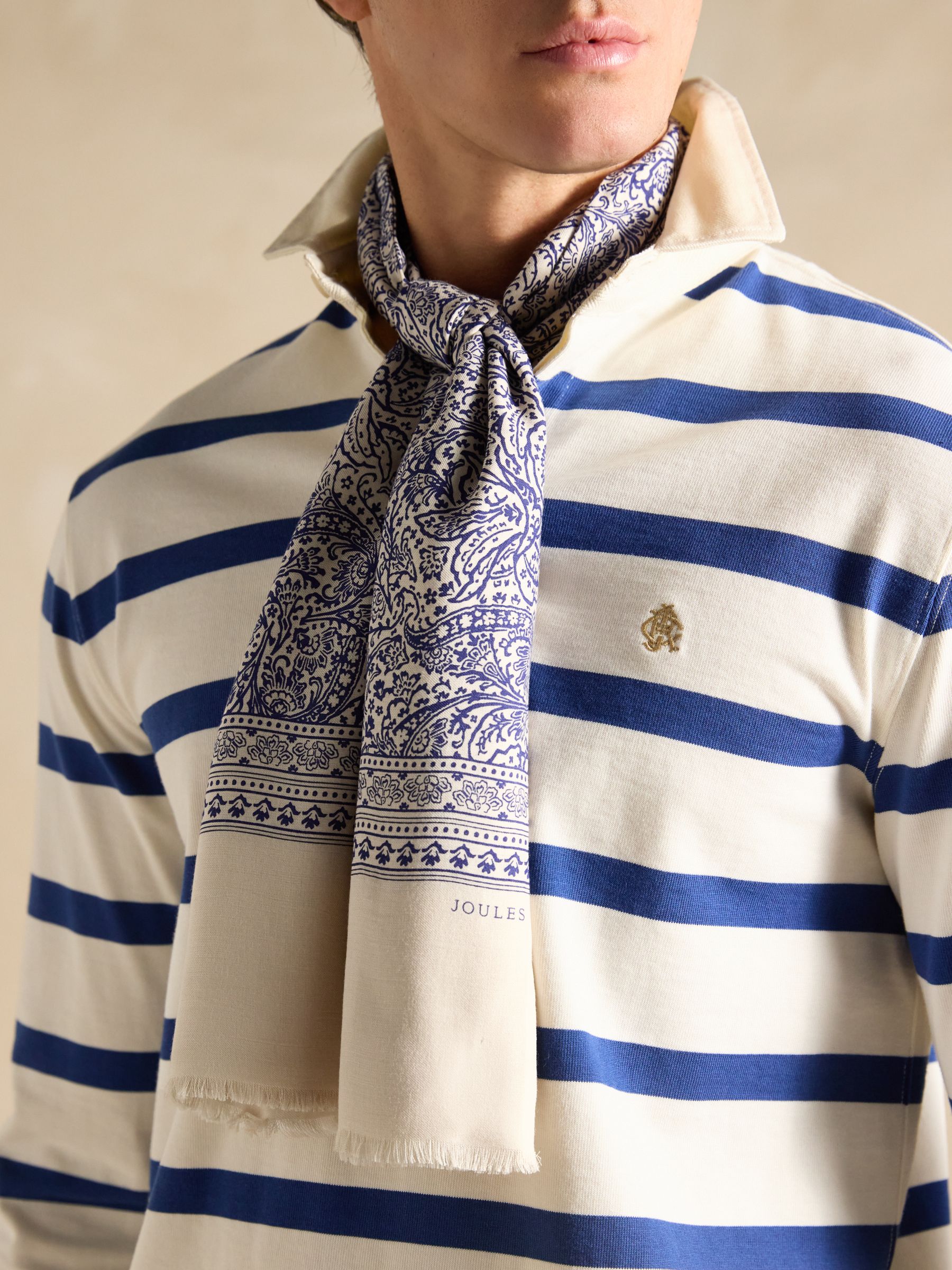 Mayfair Blue/White Scarf - Image 2 of 6
