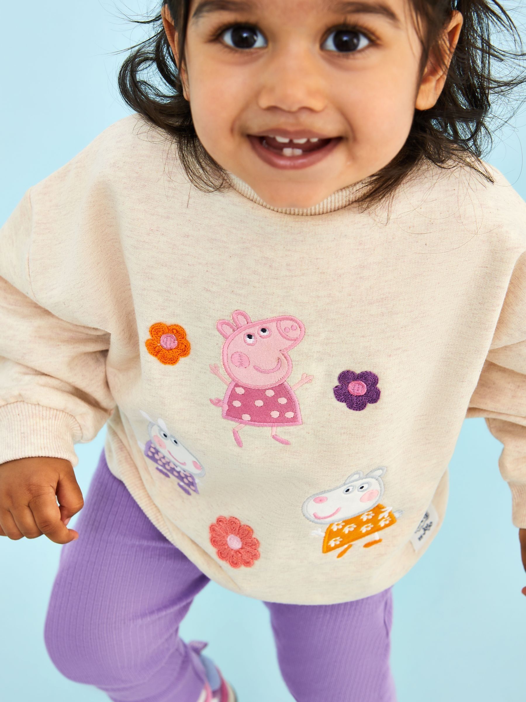 Lilac Peppa Pig Sweatshirt & Leggings Set - Image 7 of 7