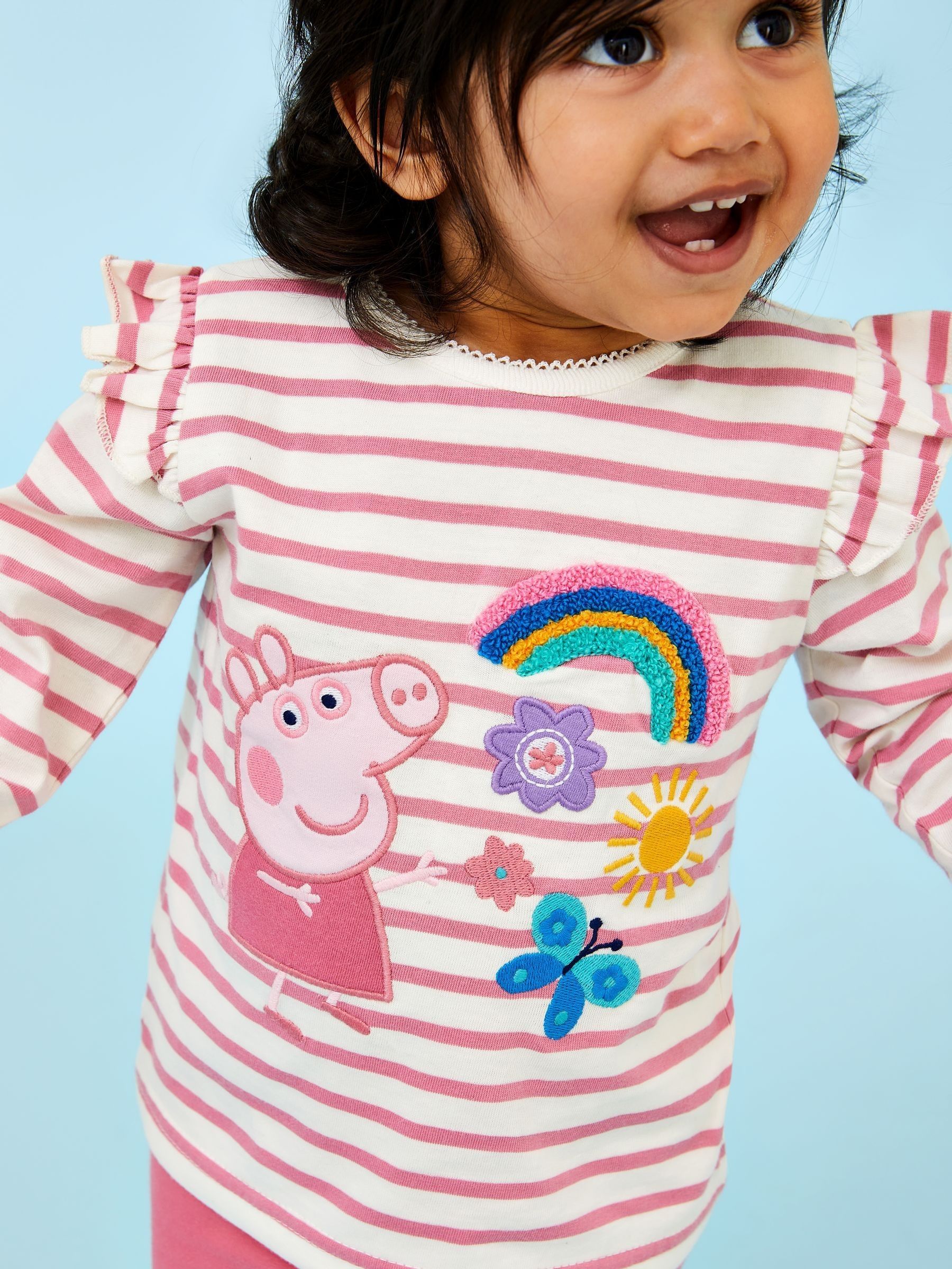 Pink Peppa Pig Appliqué Top & Leggings Set - Image 7 of 7