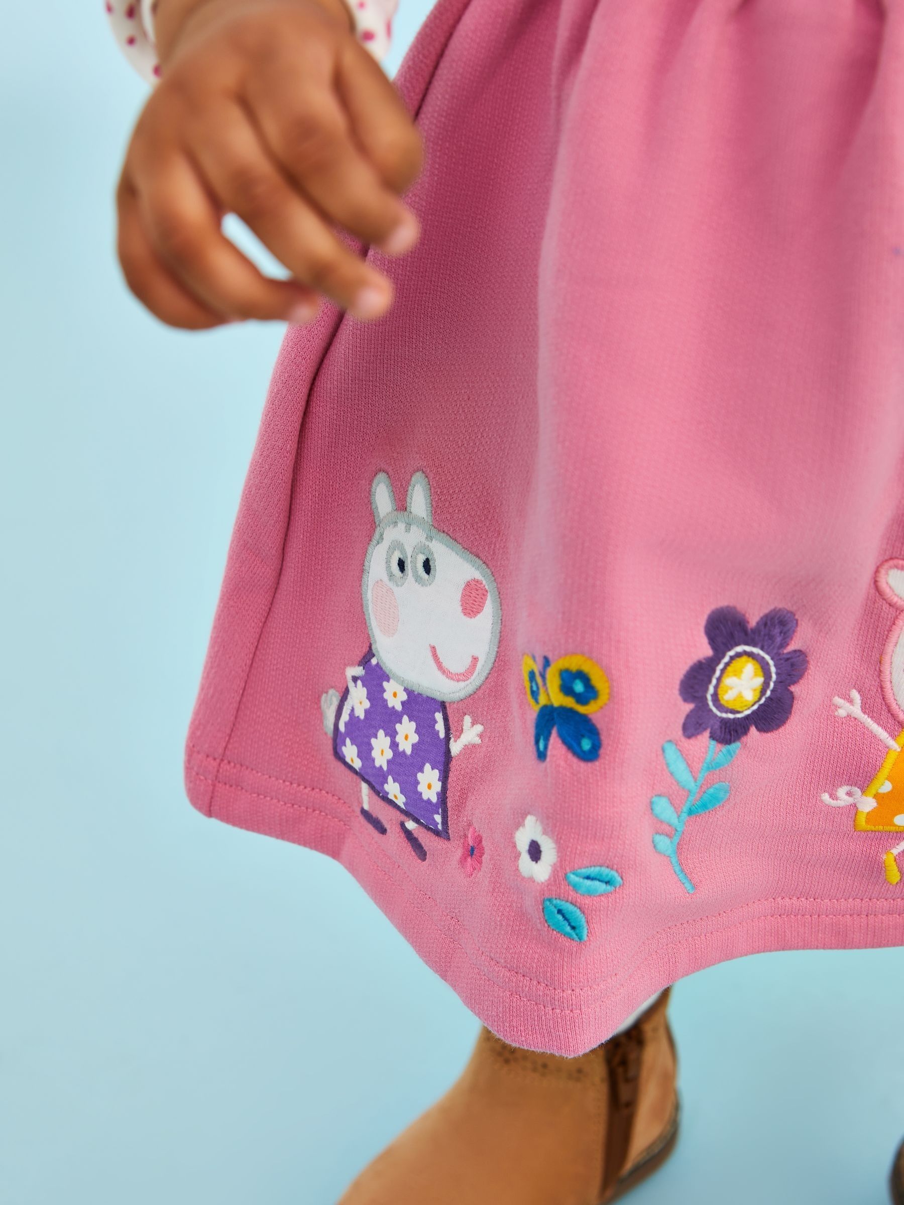 Pink Peppa Pig Pinafore Dress & Top Set - Image 7 of 7