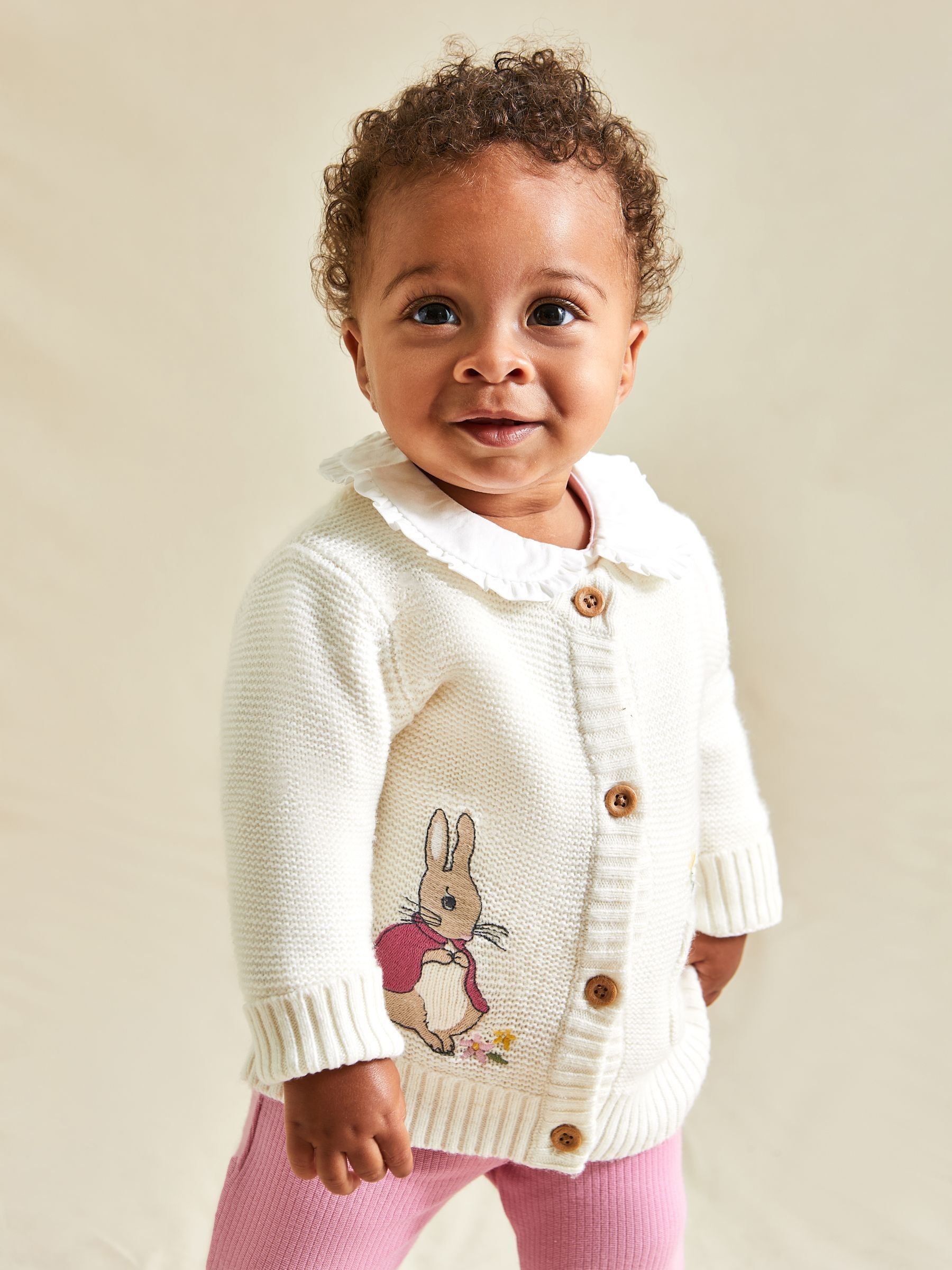 Cream Peter Rabbit Appliqué Cardigan - Image 2 of 6