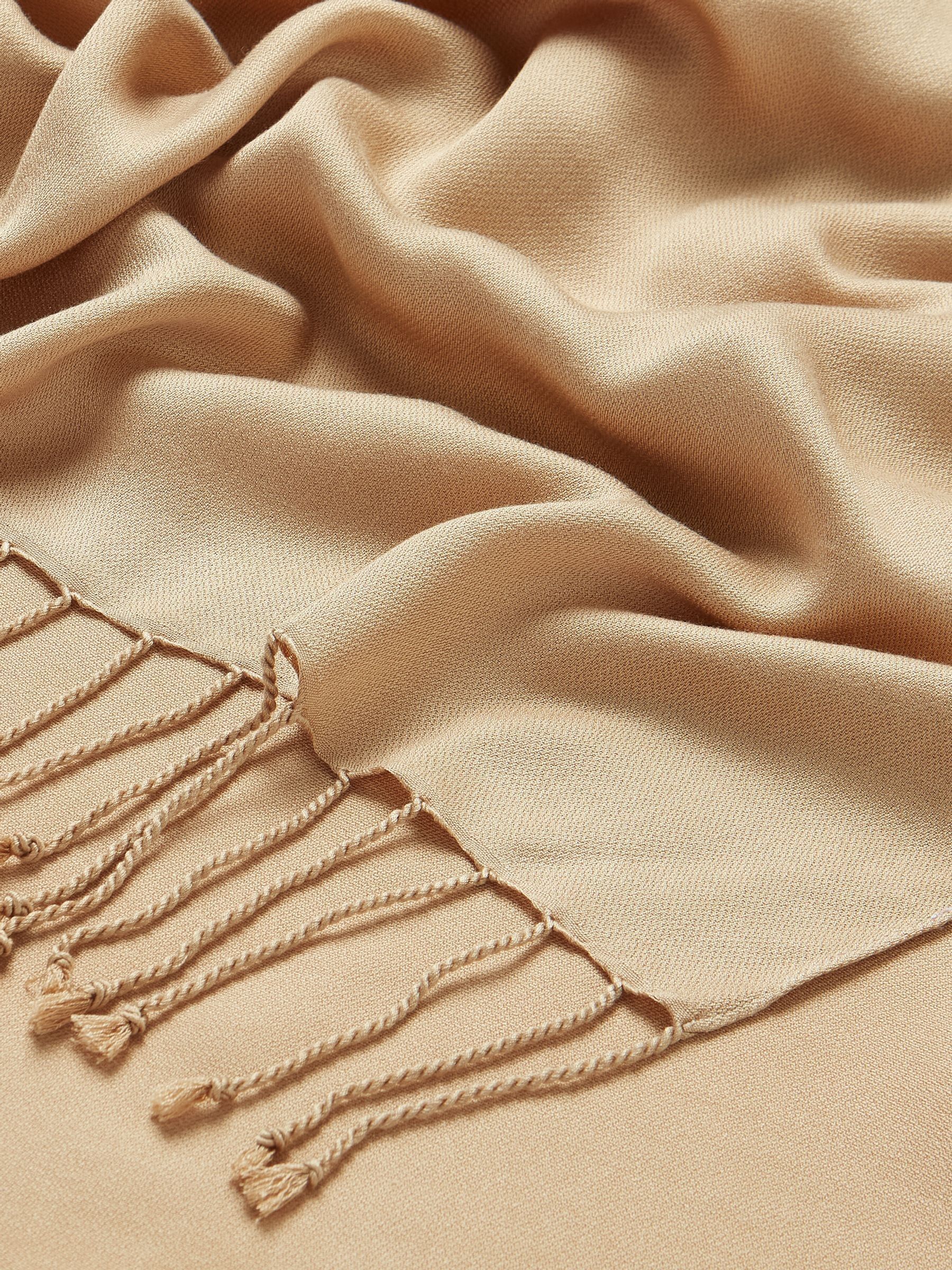 Ascot Oatmeal Pashmina Scarf - Image 5 of 5