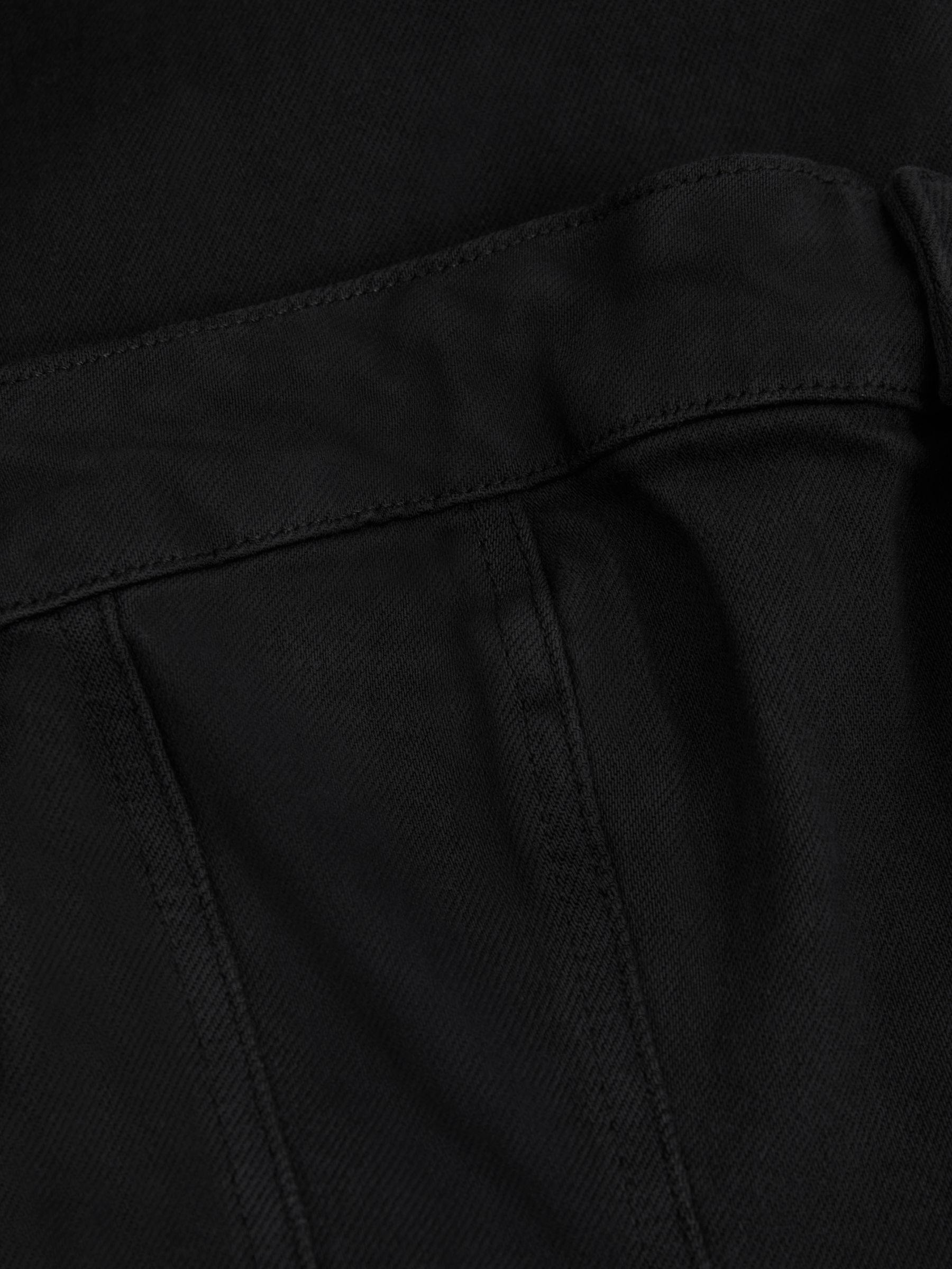Good American Strapless Denim Jumpsuit in Black - Image 2 of 5