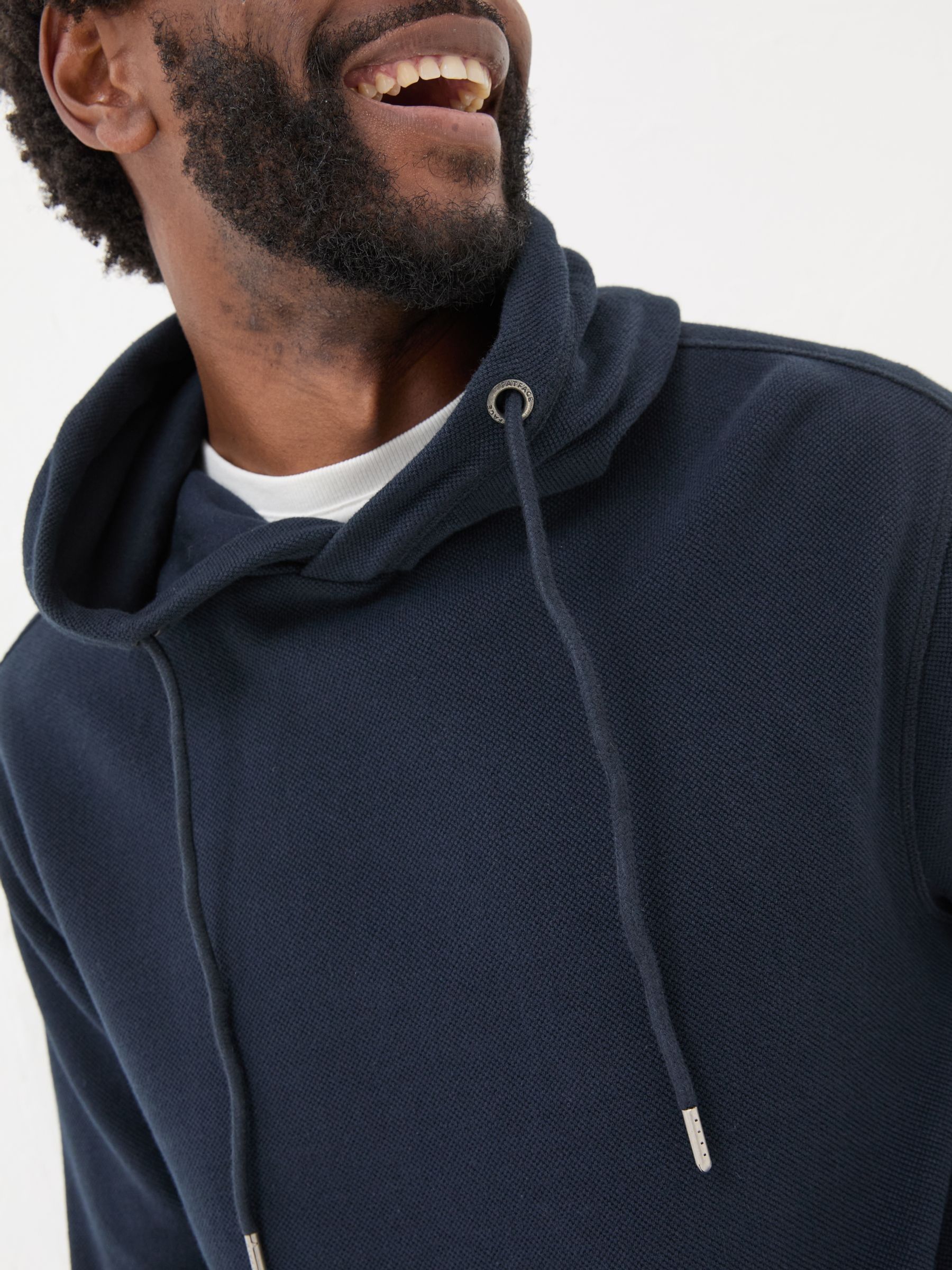 Navy Pique Hoodie - Image 5 of 7