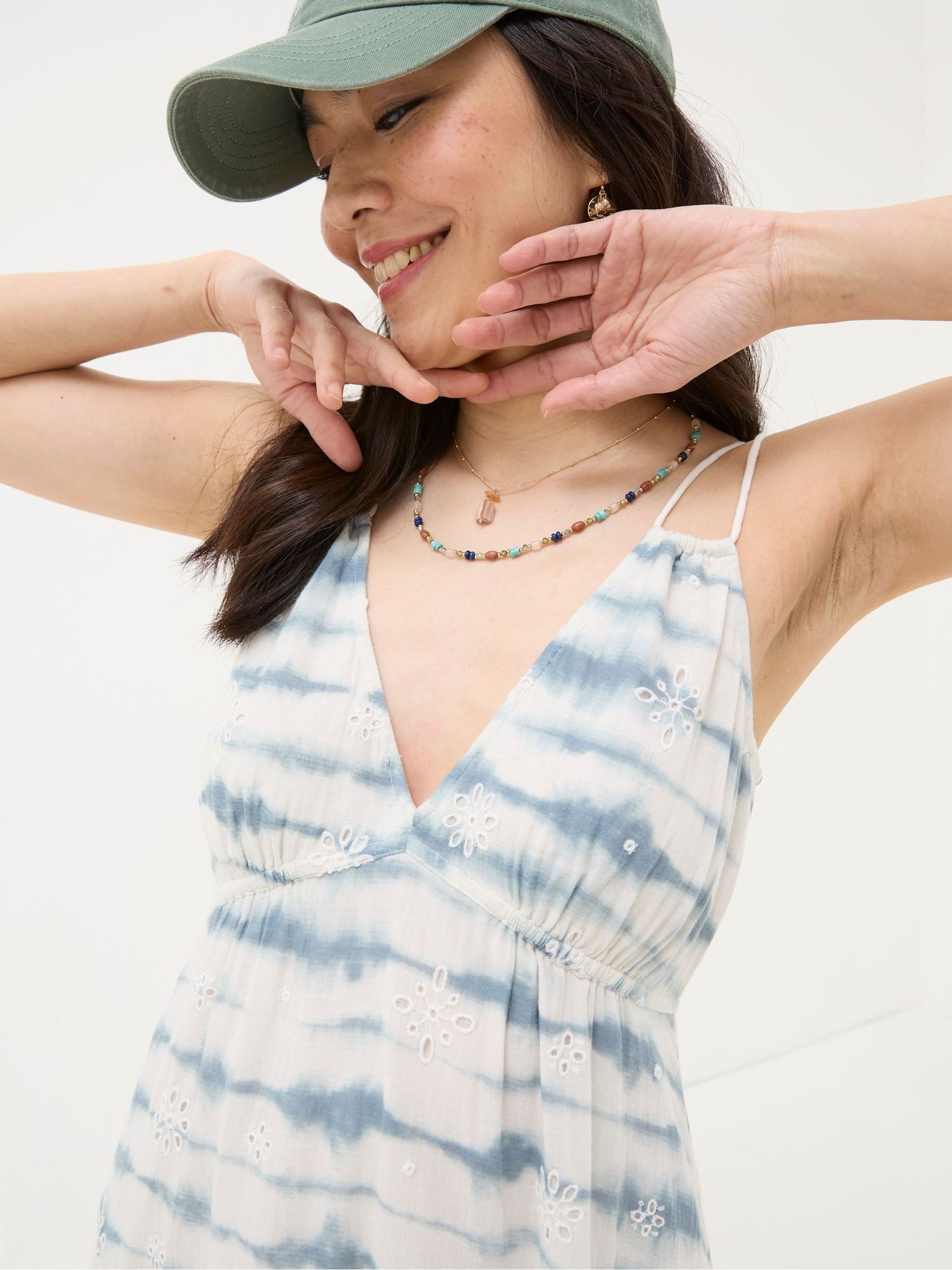 Blue Tie Dye Tammy Beach Maxi Dress - Image 3 of 6