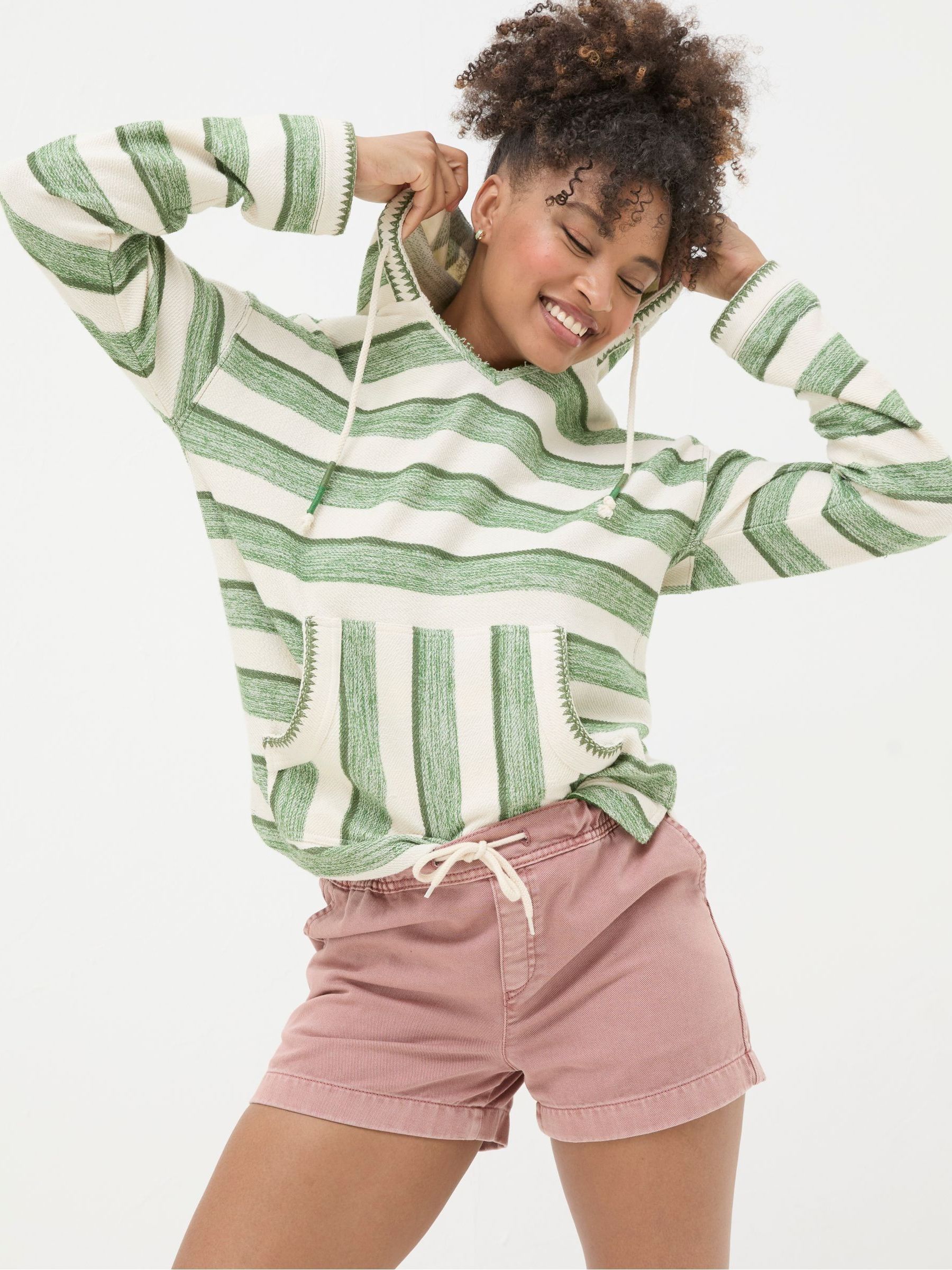 Poppy Green Overhead Hoodie - Image 1 of 5 Poppy Green Overhead Hoodie - Image 1 of 5