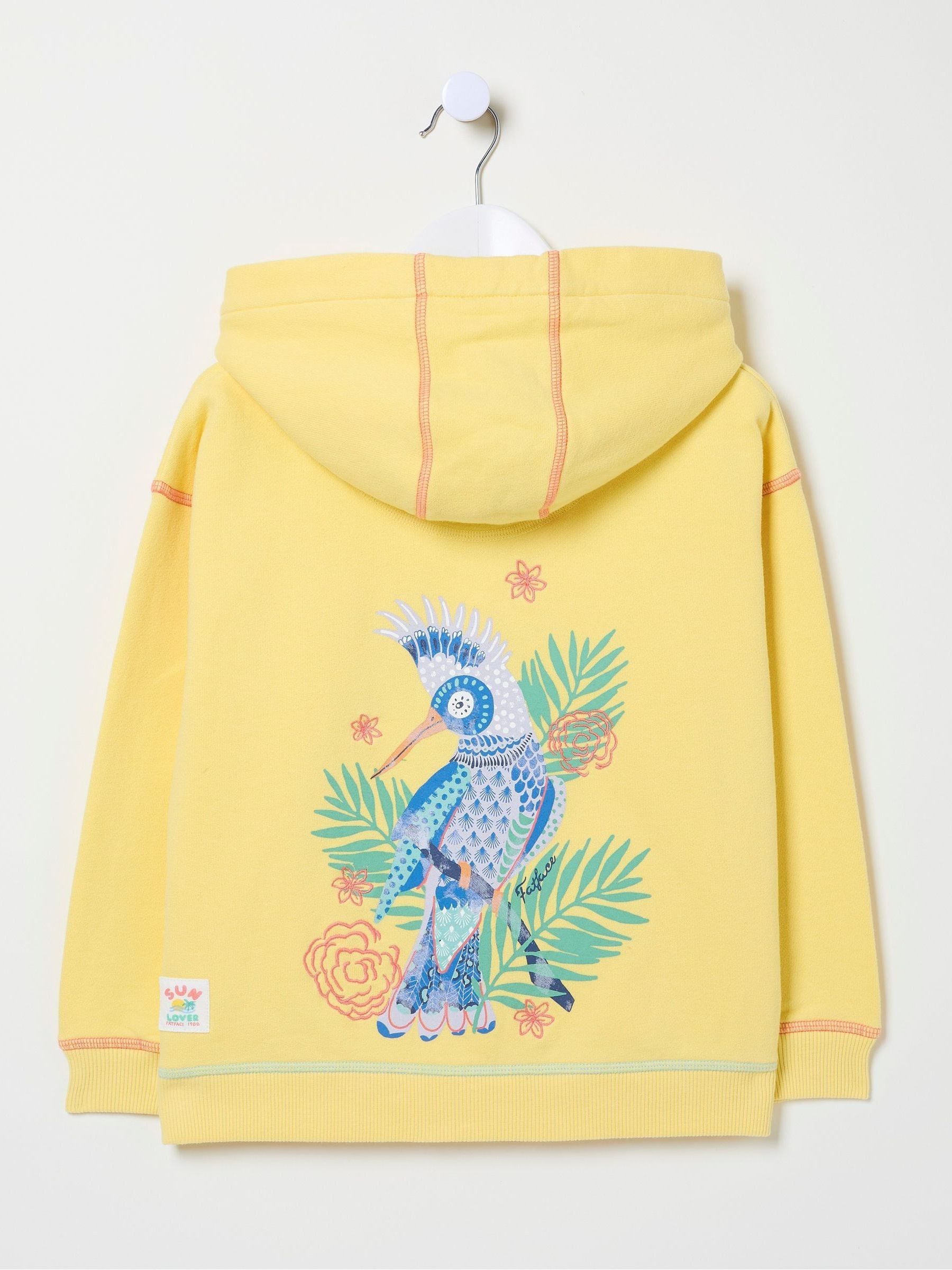 Yellow Creature Graphic Popover Hoodie - Image 6 of 7