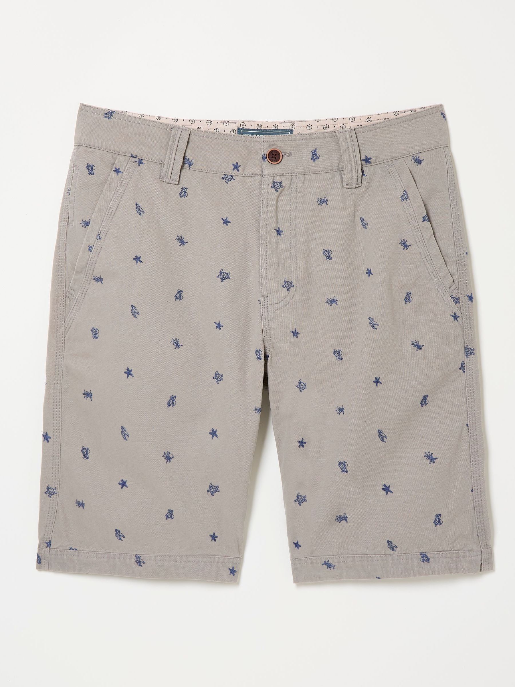 Cove Grey Turtle Flat Front Shorts - Image 5 of 5