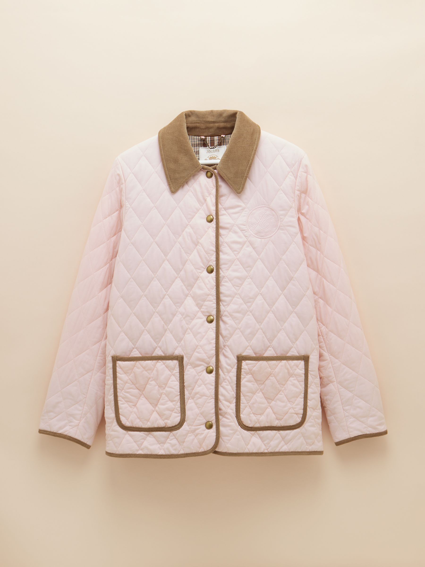 Quinn Pink Showerproof Diamond Quilted Coat - Image 10 of 14