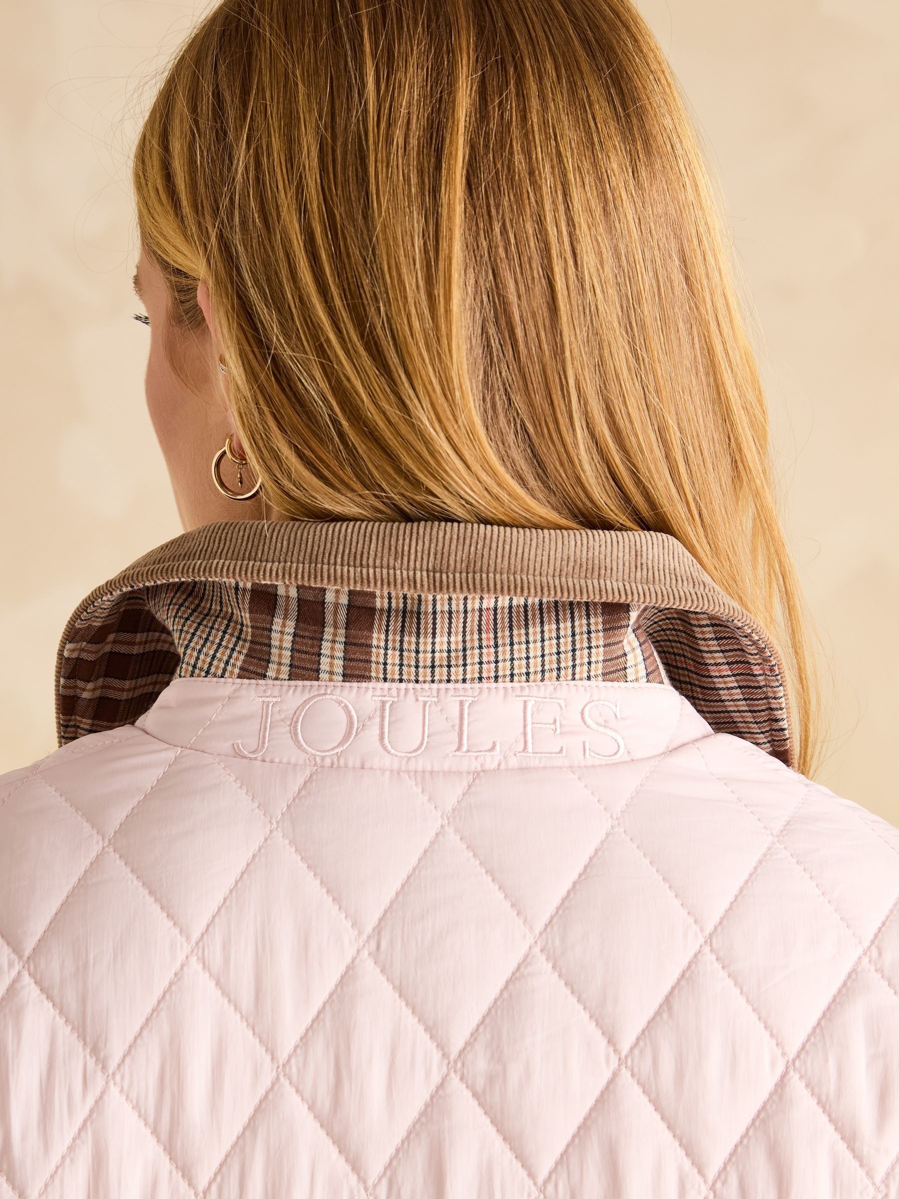 Quinn Pink Showerproof Diamond Quilted Coat - Image 5 of 14