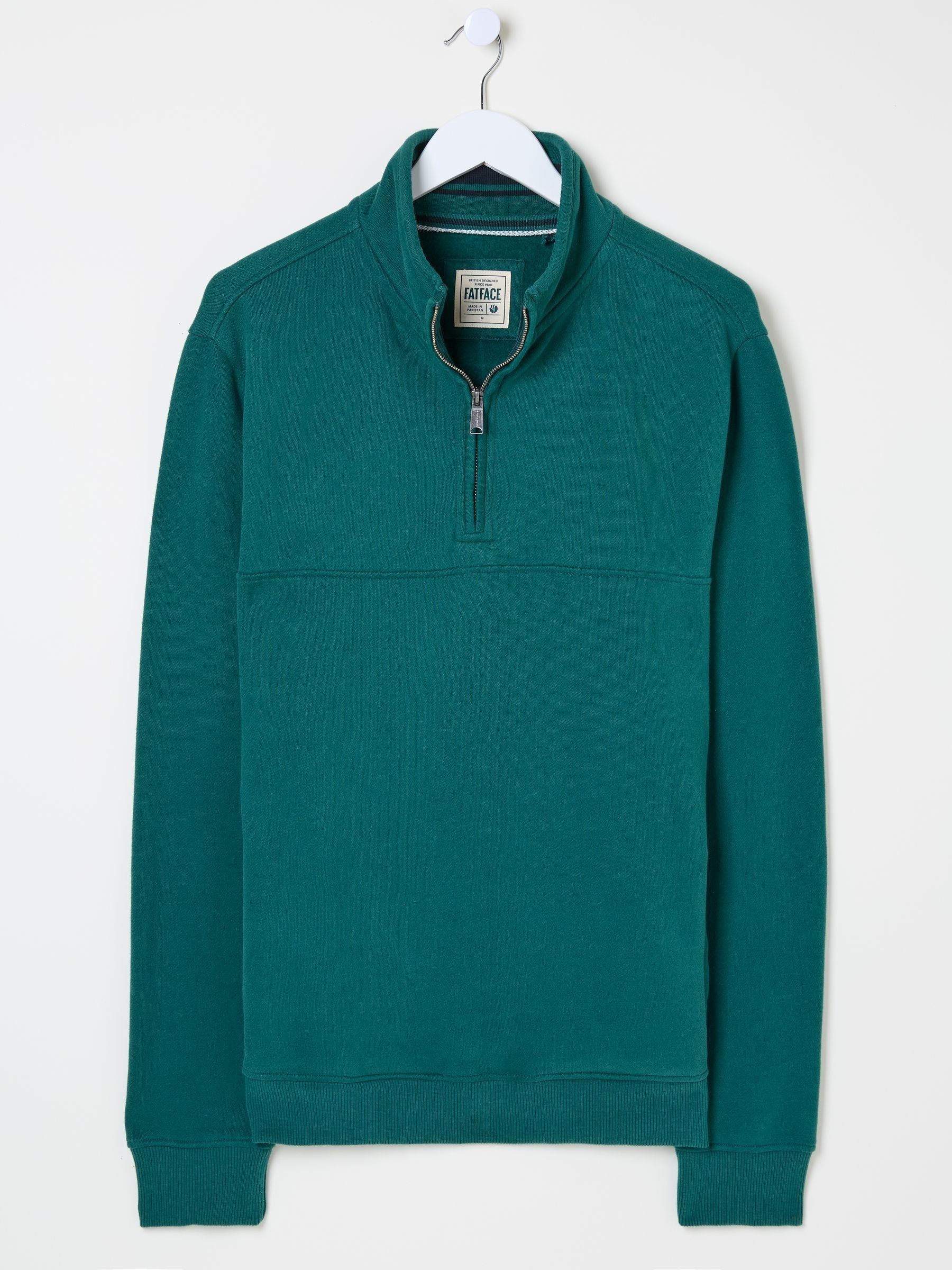 Brooke Dark Teal Half Neck Sweatshirt - Image 5 of 5