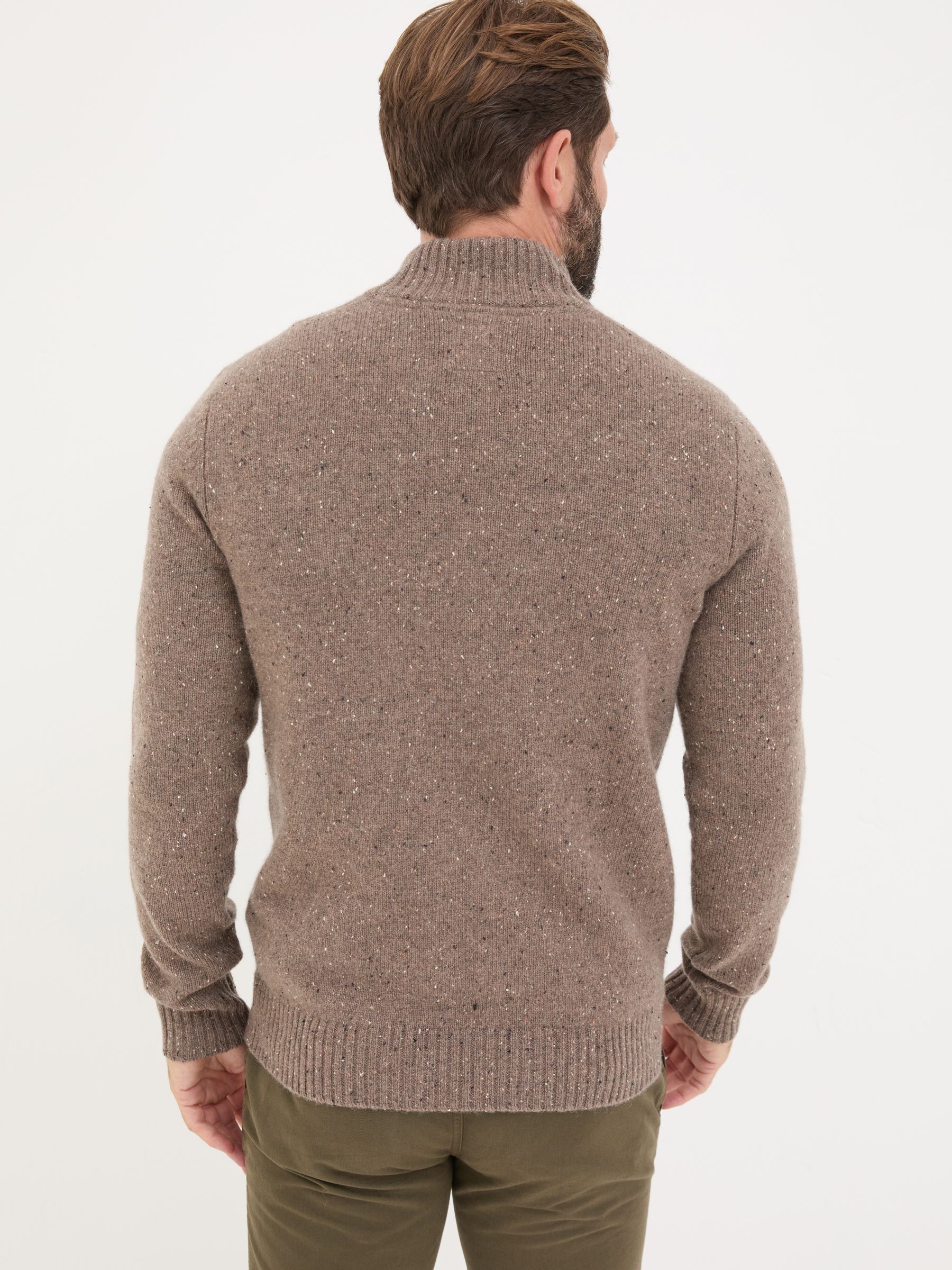 Natural Lambswool Half Neck Jumper - Image 2 of 5