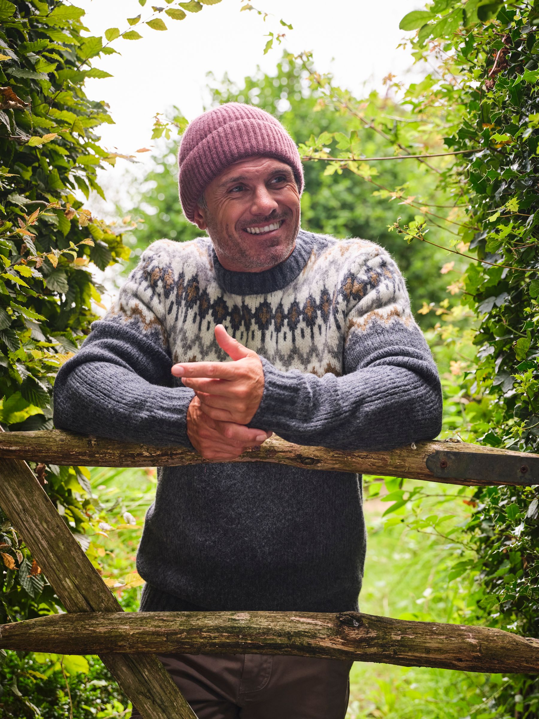 Dark Grey Fairisle Pattern Jumper - Image 1 of 5