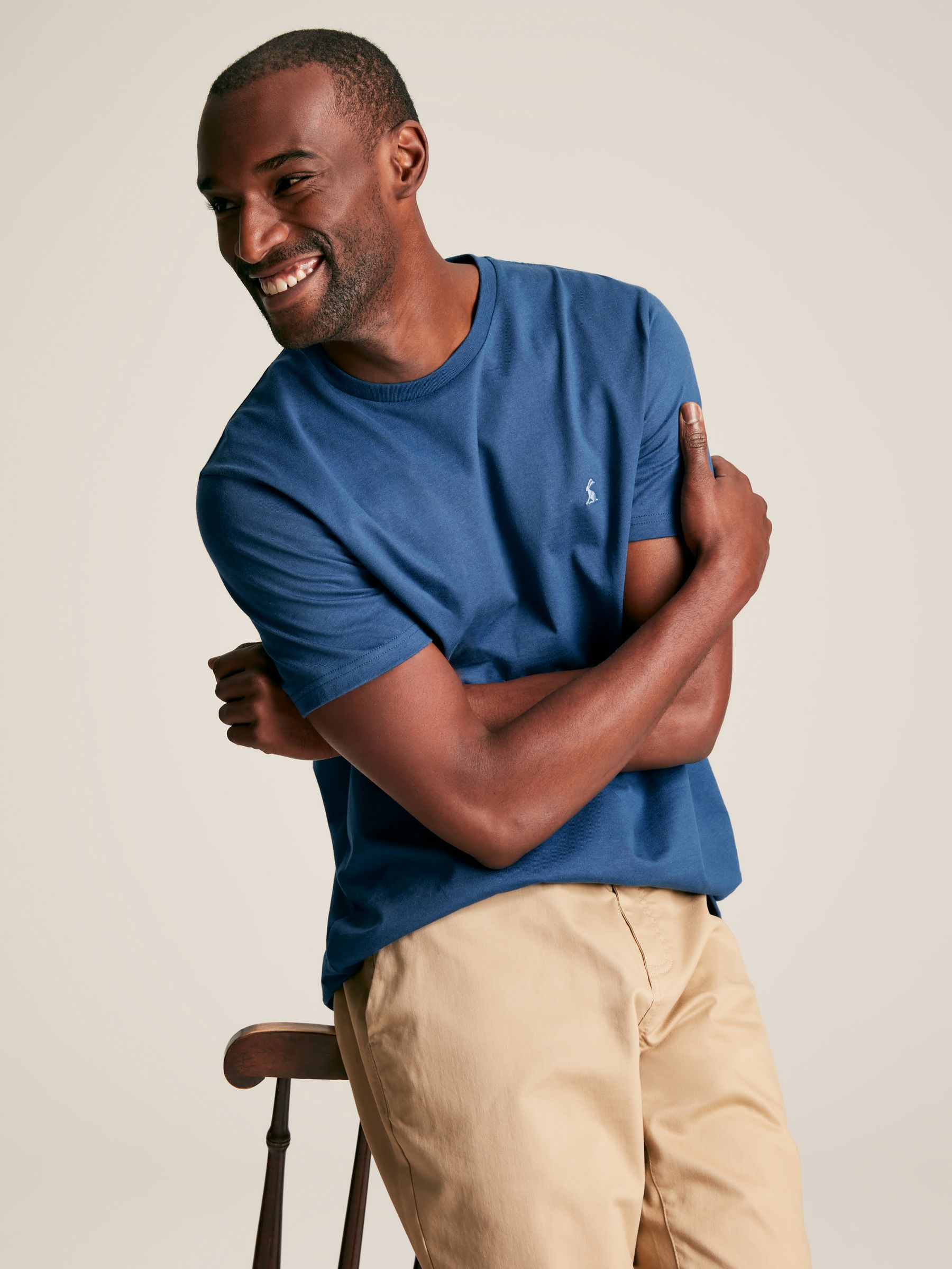 Denton 5 Pack Mixed Colours Crew Neck T-Shirts - Image 3 of 5